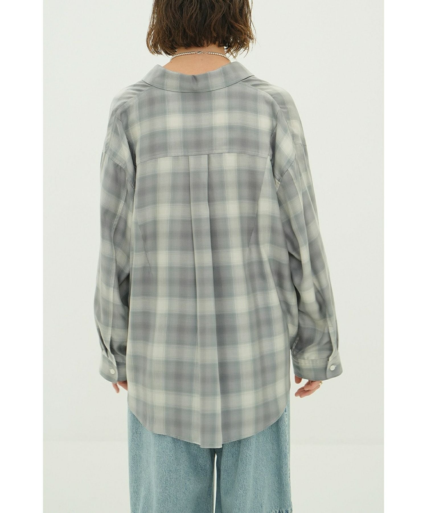 CLANE(クラネ)】 2WAY OVER OMBRE CHECK SHIRTS｜PARIGOT ONLINE