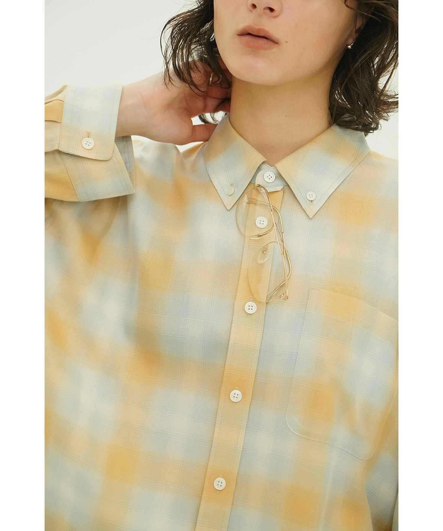 CLANE(クラネ)】 2WAY OVER OMBRE CHECK SHIRTS｜PARIGOT ONLINE