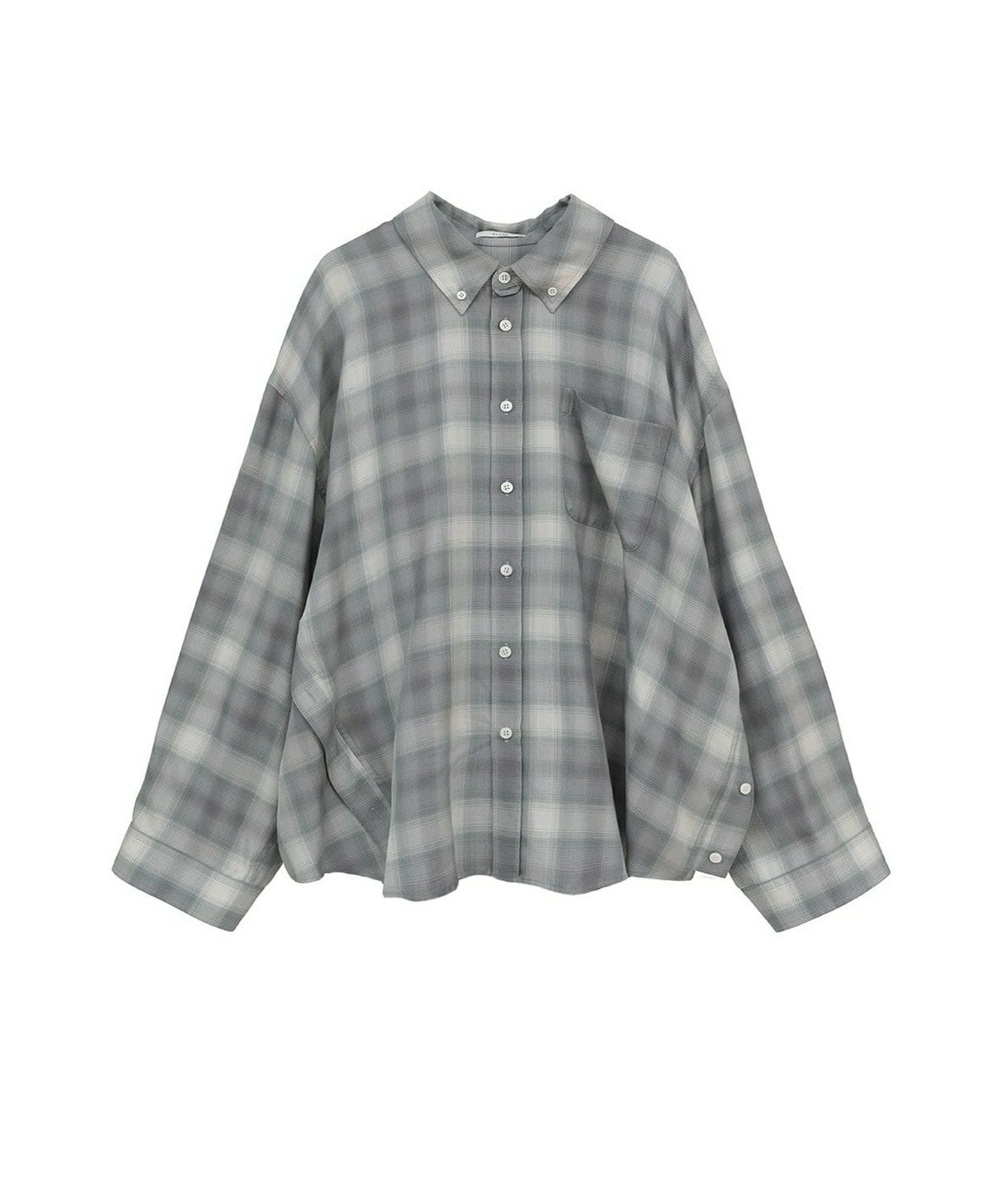 CLANE 2WAY OVER OMBRE CHECK SHIRTS シャツ CLANE(クラネ)】 2WAY OVER OMBRE CHECK SHIRTS｜PARIGOT ONLINE
