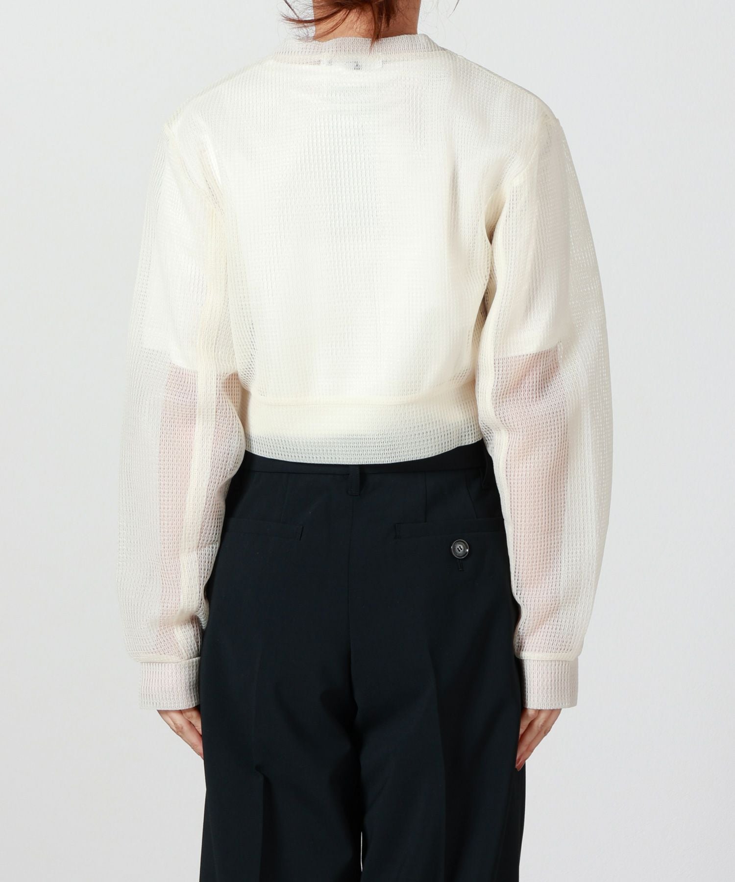 TOGA PULLA(トーガプルラ)】 SHEER MESH CARDIGAN｜PARIGOT ONLINE