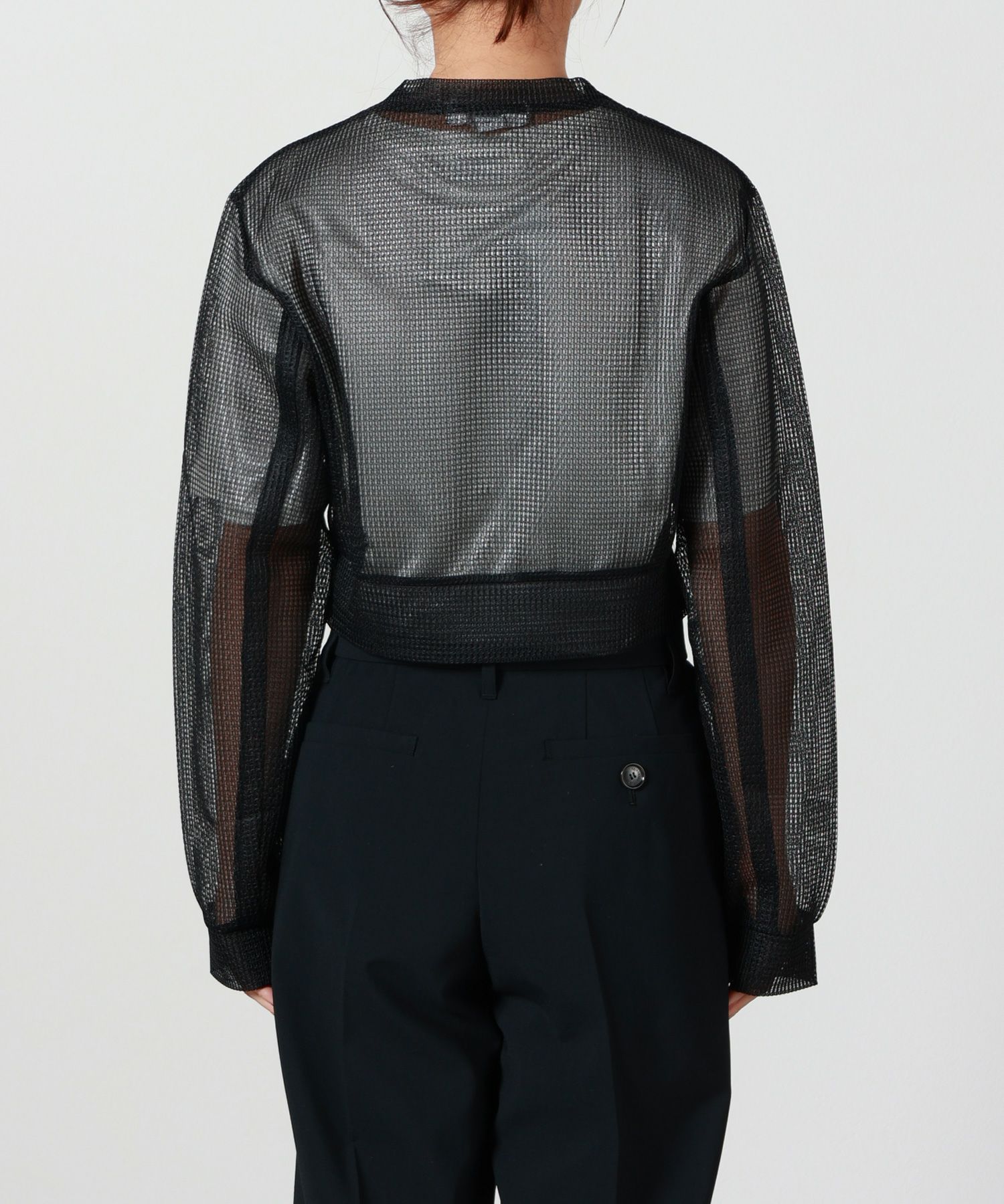 TOGA PULLA(トーガプルラ)】 SHEER MESH CARDIGAN｜PARIGOT ONLINE