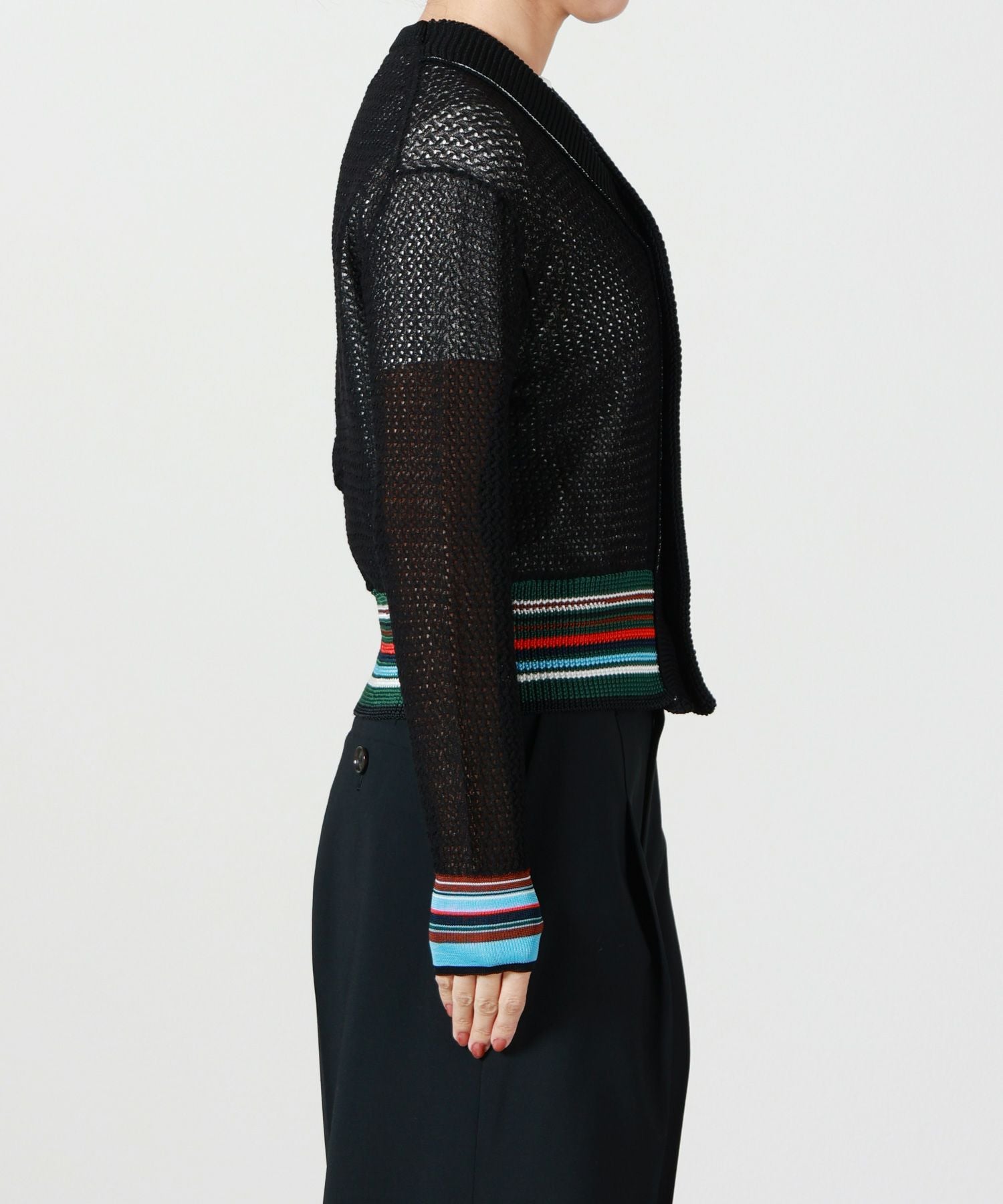 TOGA PULLA(トーガプルラ)】 LACE KNIT CARDIGAN｜PARIGOT ONLINE