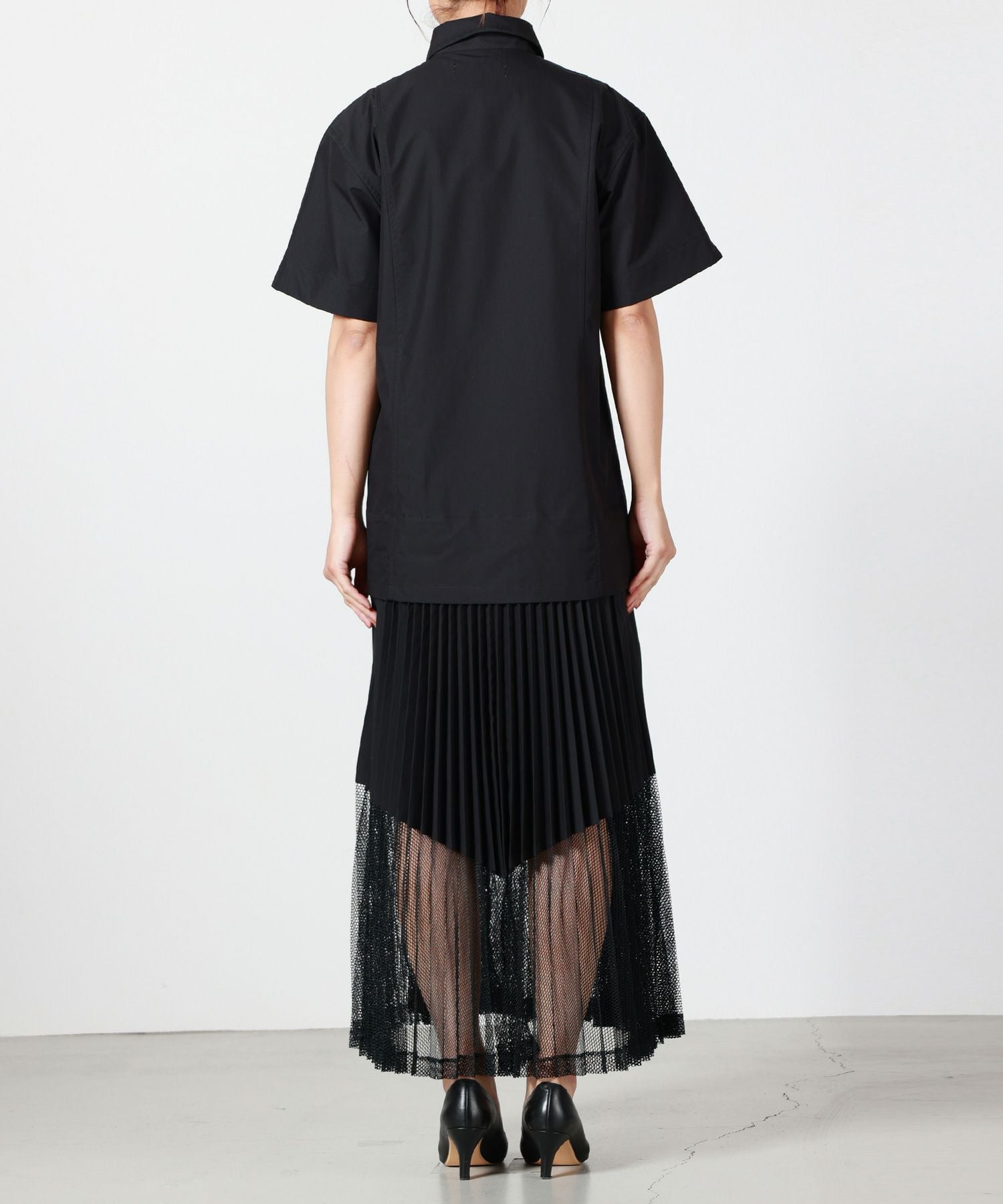 TOGA PULLA(トーガプルラ)】 TYPEWRITER MESH DRESS｜PARIGOT ONLINE