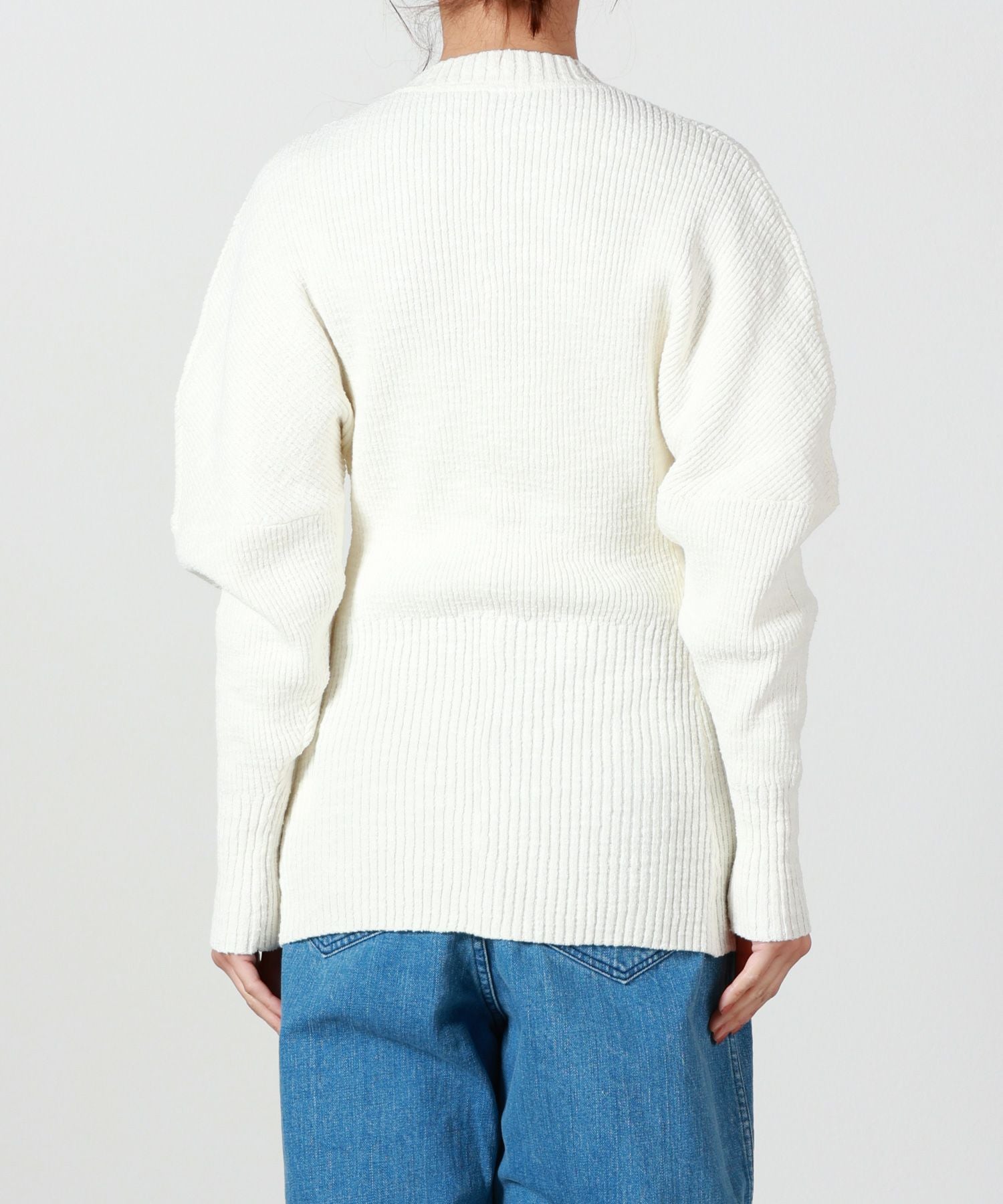 AKIRANAKA アキラナカ　Galinaカーディガン Greer crew neck knit cardigan BK