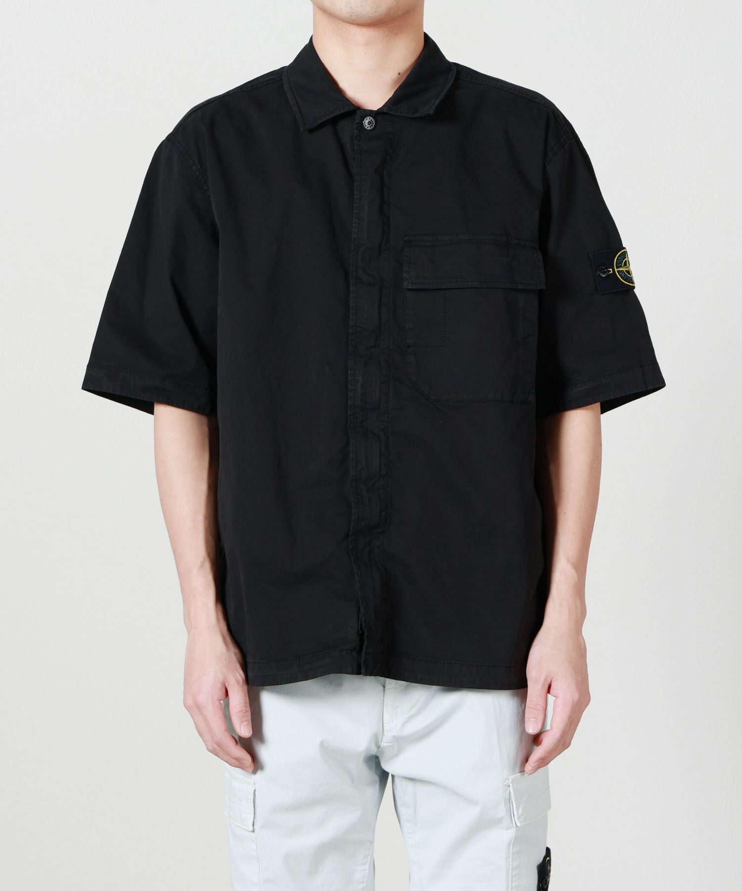 ストーンアイランド シャツ STONE ISLAND(ストーンアイランド)】 STRETCH ORGANIC COTTON TWILL