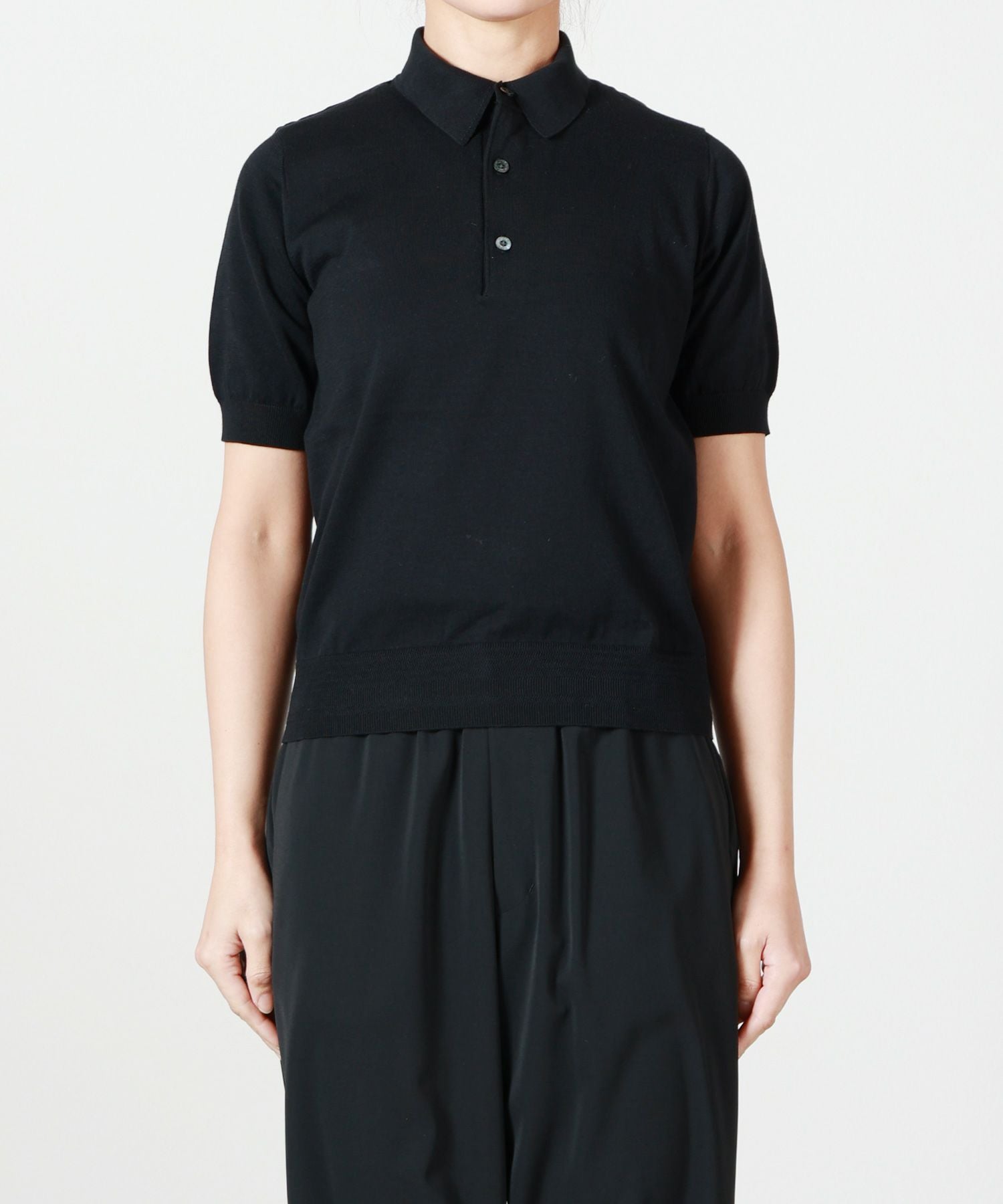 HYKE(ハイク)】 SHEER BACK POLO KNIT｜PARIGOT ONLINE（パリゴ