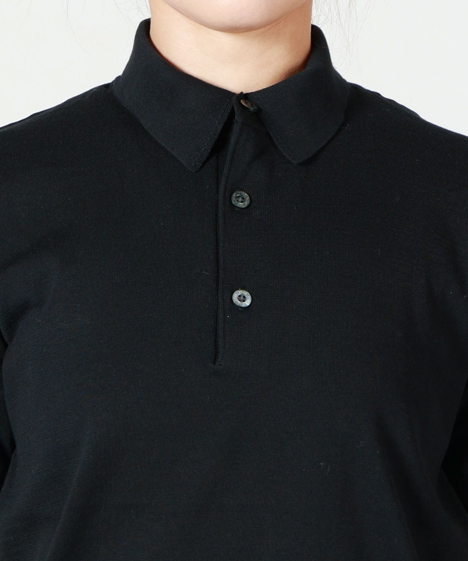 HYKE(ハイク)】 SHEER BACK POLO KNIT｜PARIGOT ONLINE（パリゴ