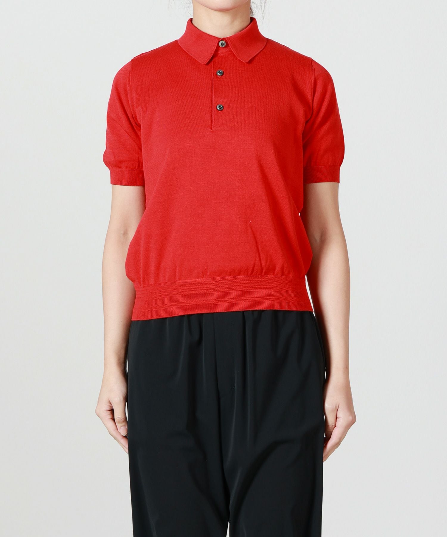 HYKE(ハイク)】 SHEER BACK POLO KNIT｜PARIGOT ONLINE（パリゴ