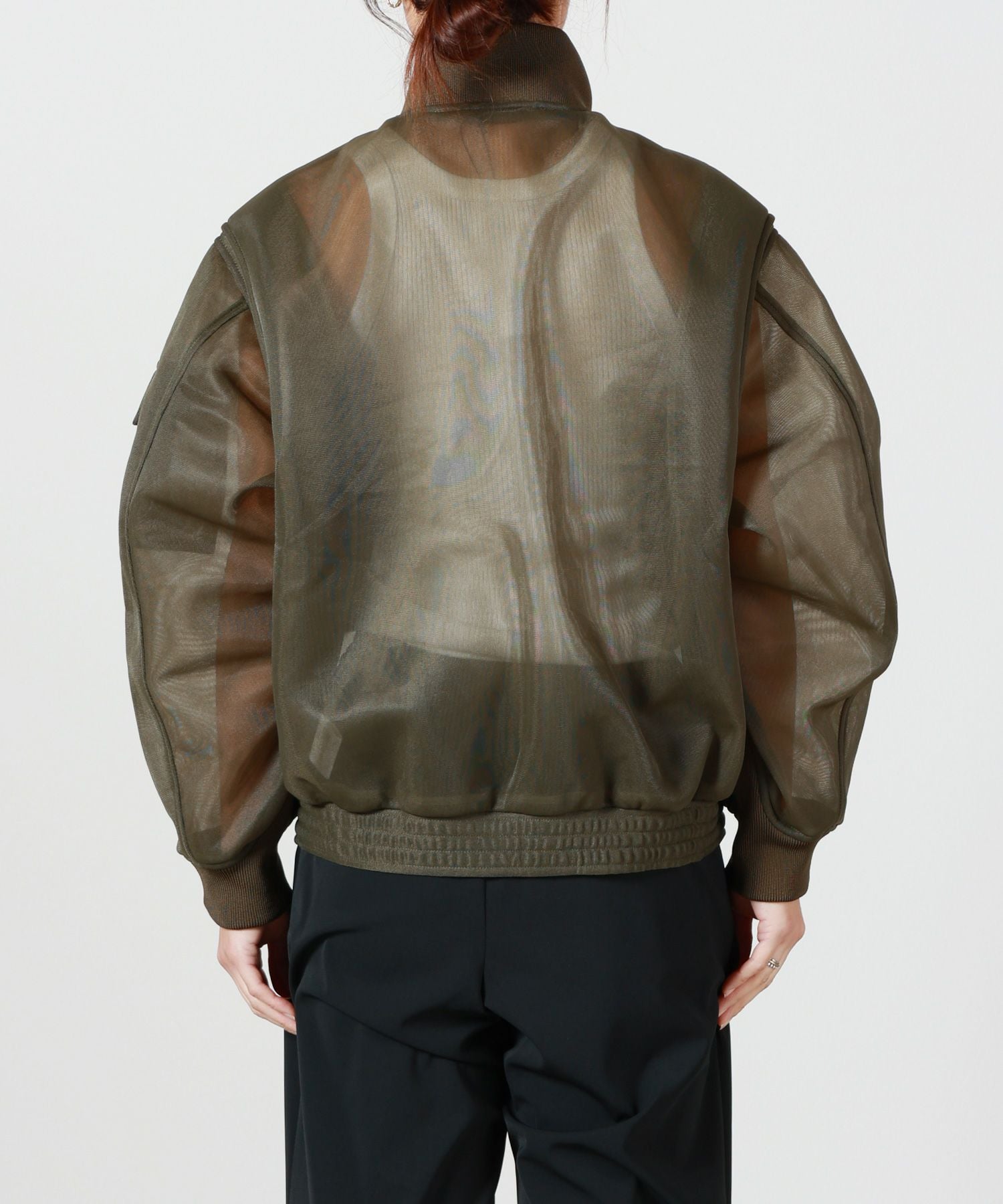 定価68000＜HYKE＞シアー ウェップ ジャケット　ベージュ　S ハイク SHEER WEP JACKET-シアーウェップジャケット-HYKE（ハイク）通販| st