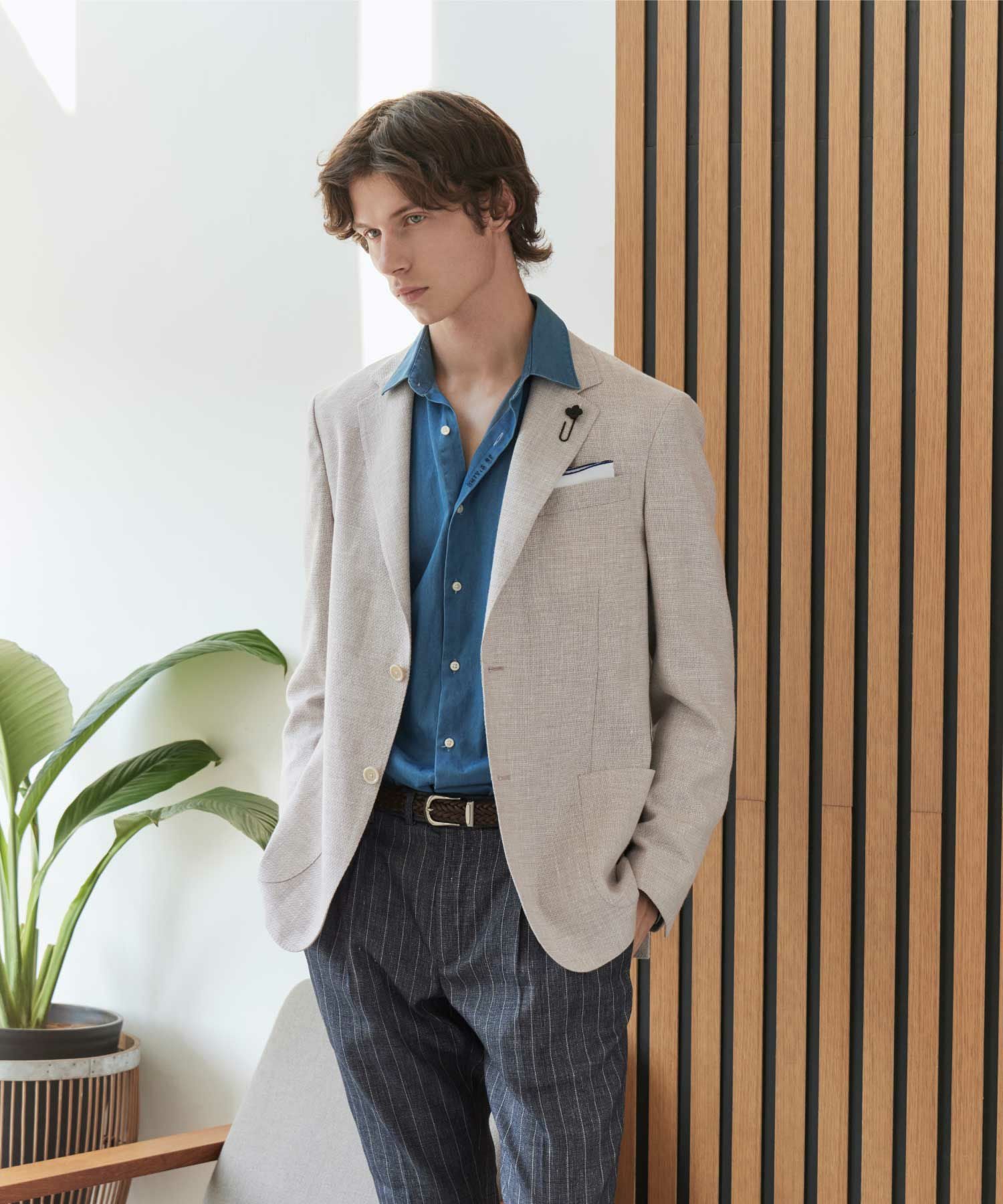 LARDINI White Mountaineeringノーカラージャケット 【公式通販】