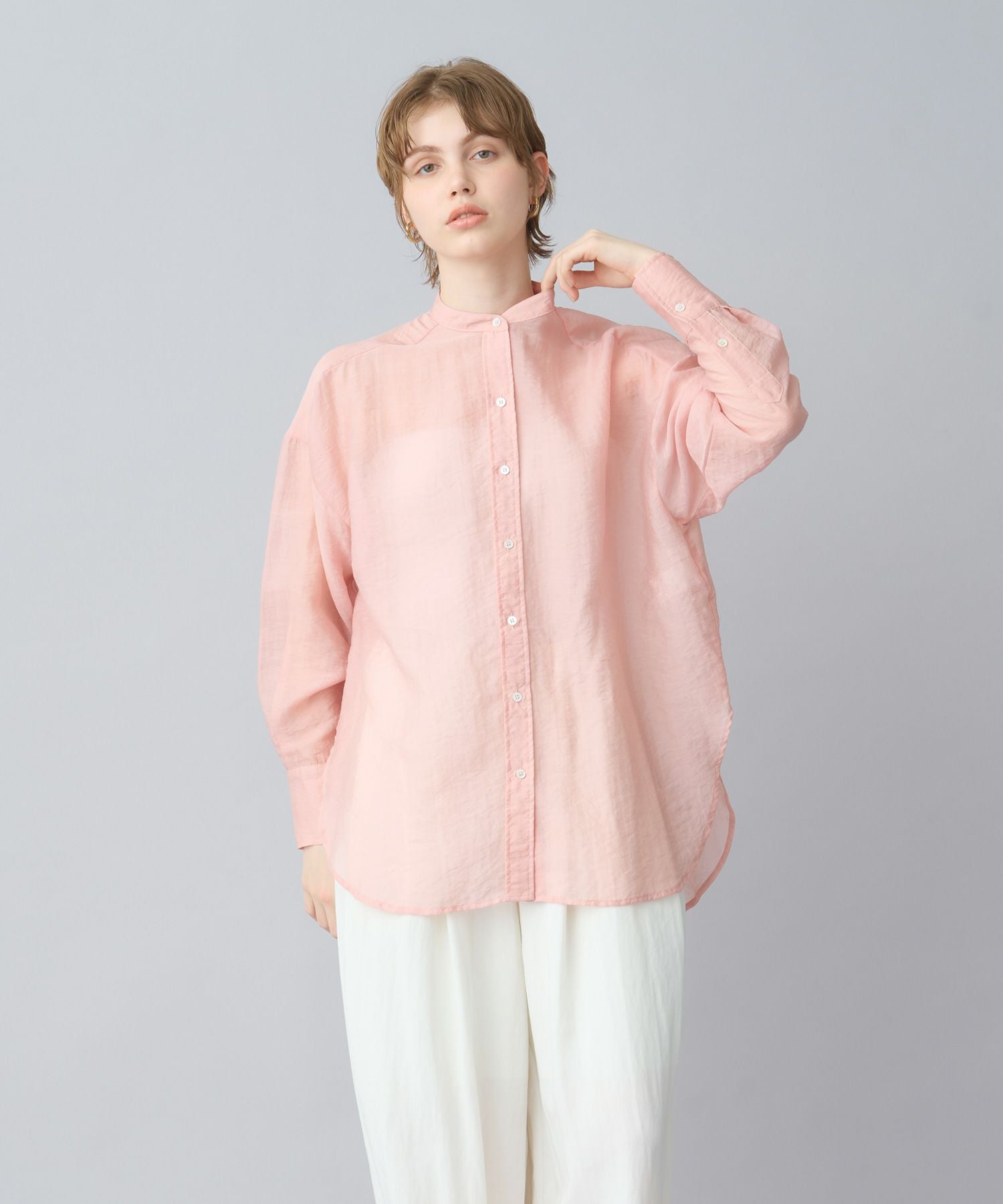 PARIGOT(パリゴ)】バンドカラーシアーシャツ｜PARIGOT ONLINE（パリゴ