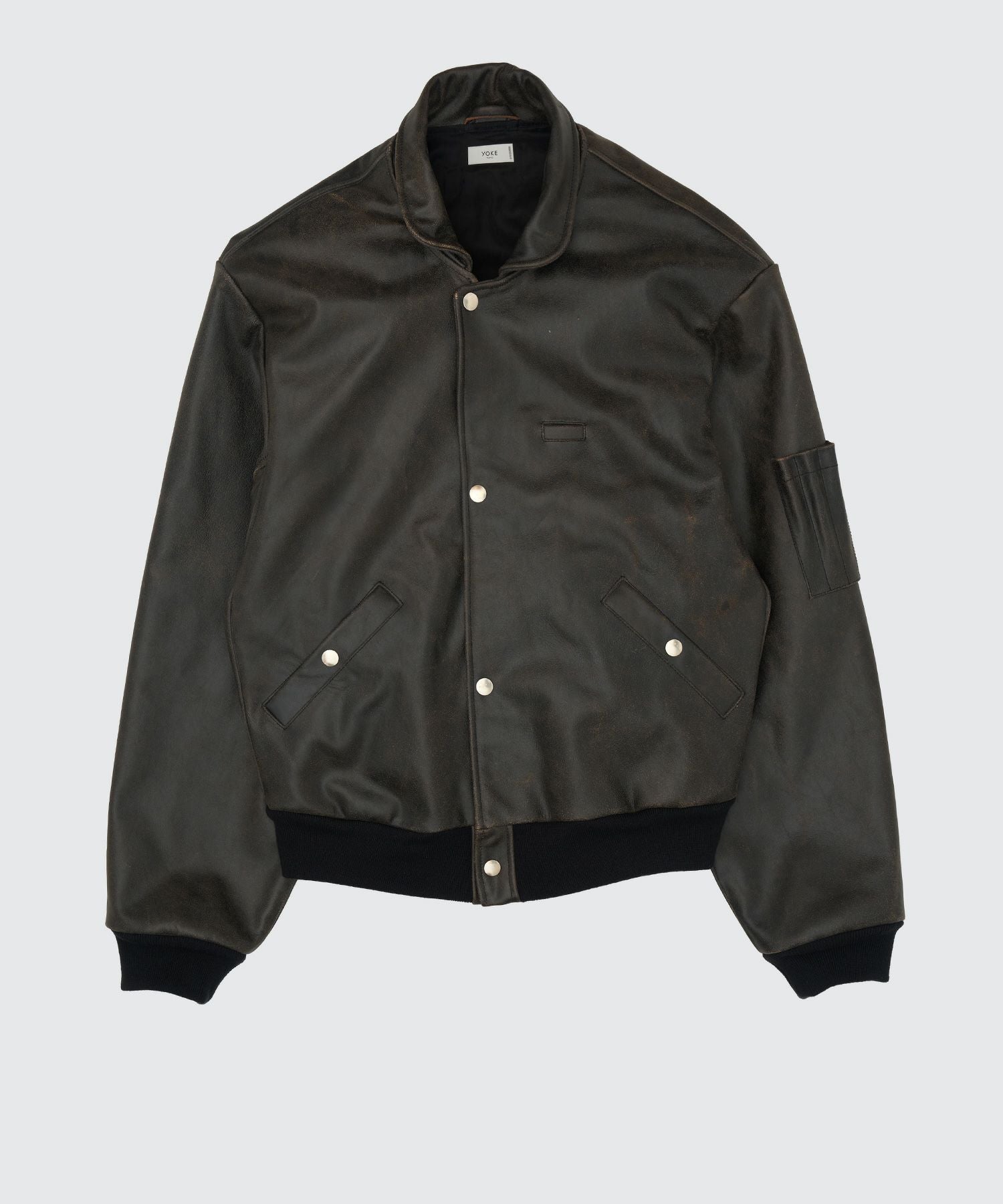 YOKE(ヨーク)】 Cracked Leather Flight Jacket｜PARIGOT ONLINE