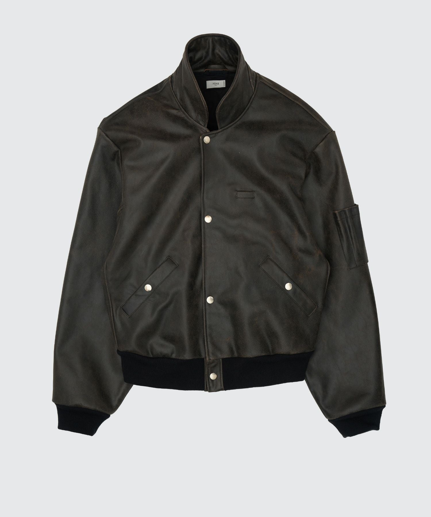 YOKE(ヨーク)】 Cracked Leather Flight Jacket｜PARIGOT ONLINE
