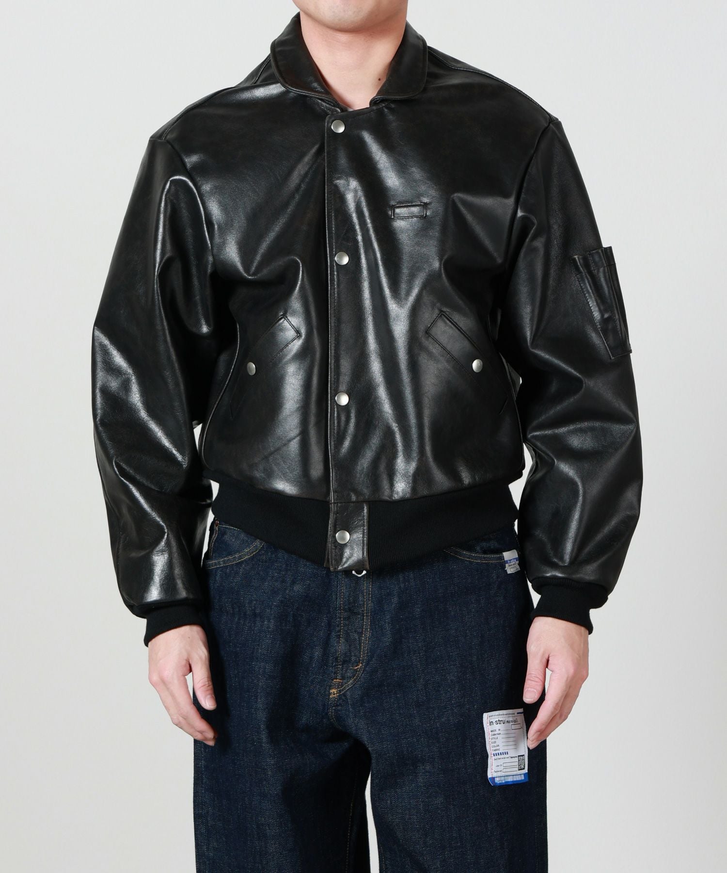 YOKE(ヨーク)】 Cracked Leather Flight Jacket｜PARIGOT ONLINE