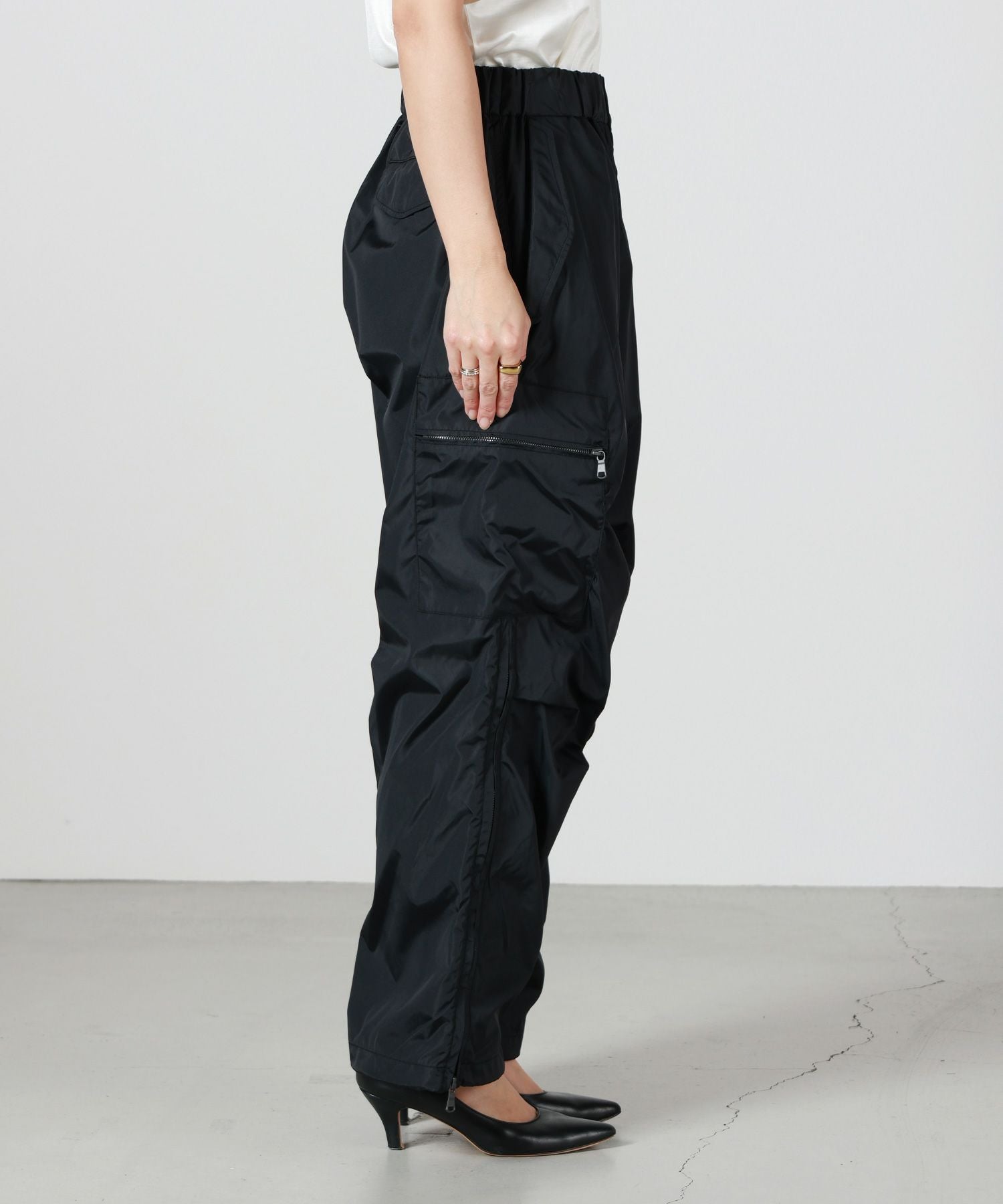 08sircus(08サーカス)】 Air taffeta zip parachute pants｜PARIGOT