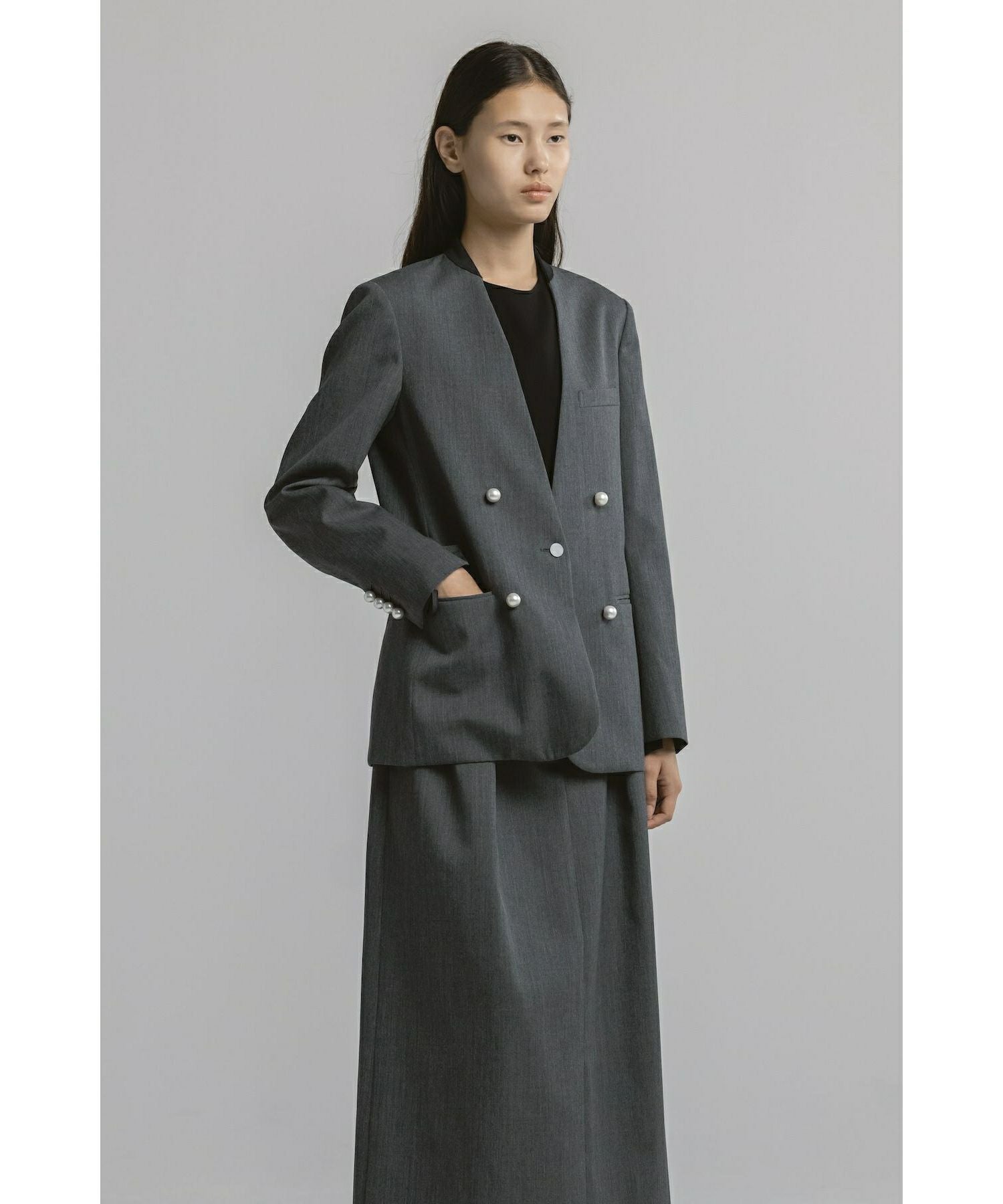 CINOH(チノ)】 NO COLLAR JACKET｜PARIGOT ONLINE（パリゴオンライン）