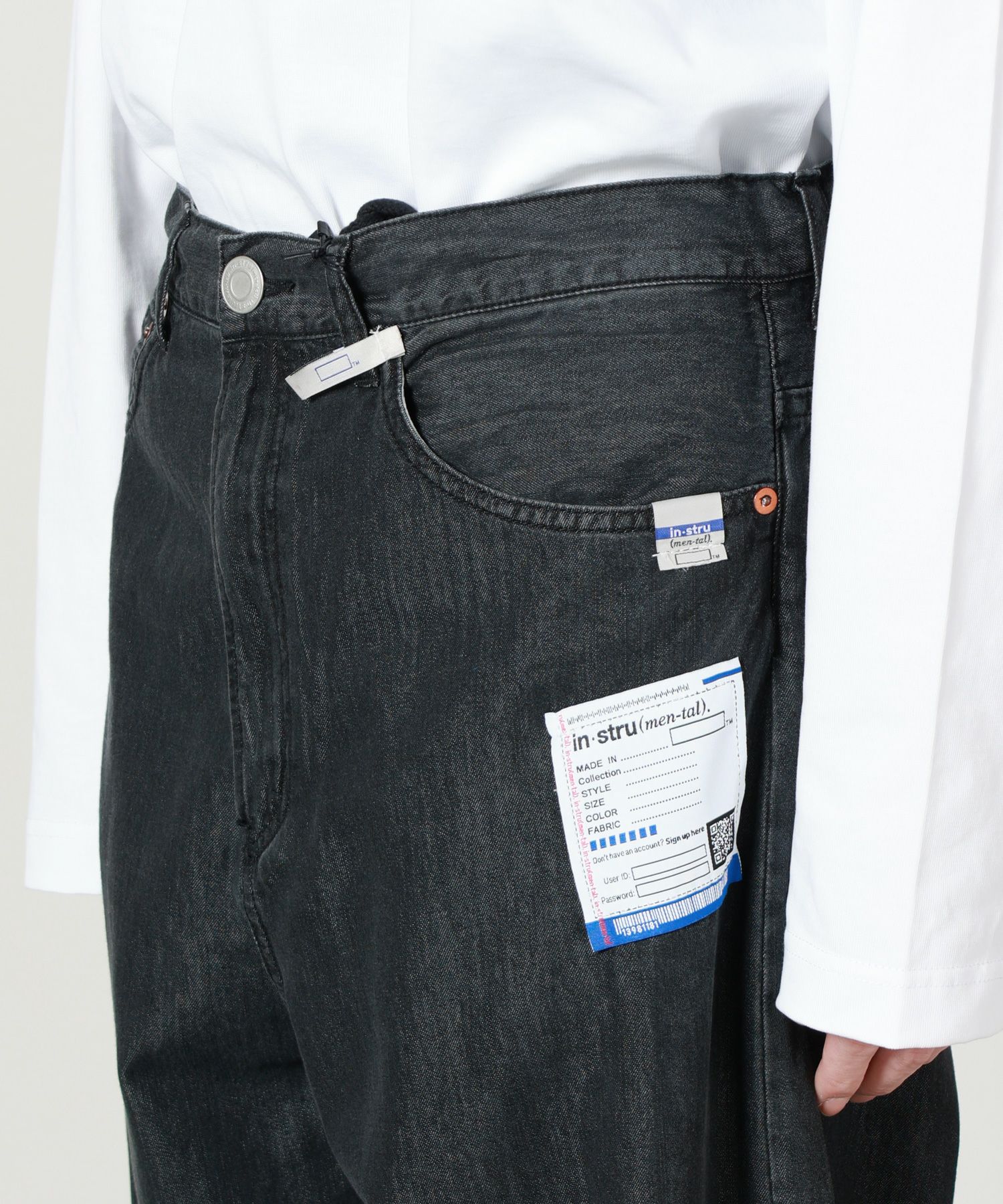 in・stru(men-tal).(インストルメンタル)】 Cotton Tencel Denim Baggy