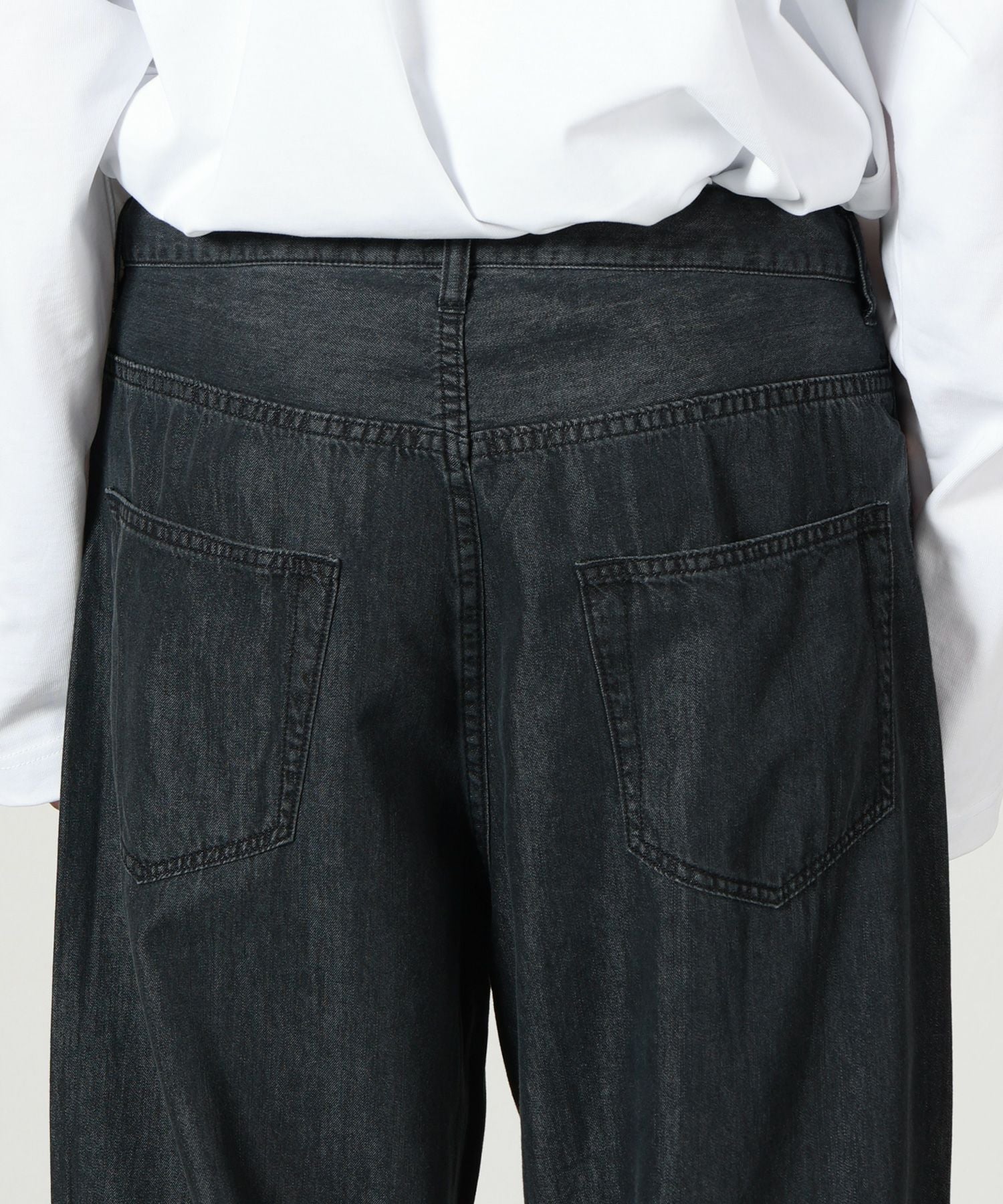 in・stru(men-tal).(インストルメンタル)】 Cotton Tencel Denim Baggy