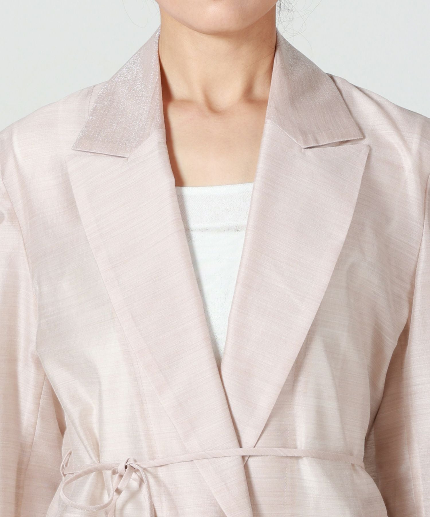 Mame Kurogouchi(マメ クロゴウチ)】 Wool Nylon Shimmering Jacket