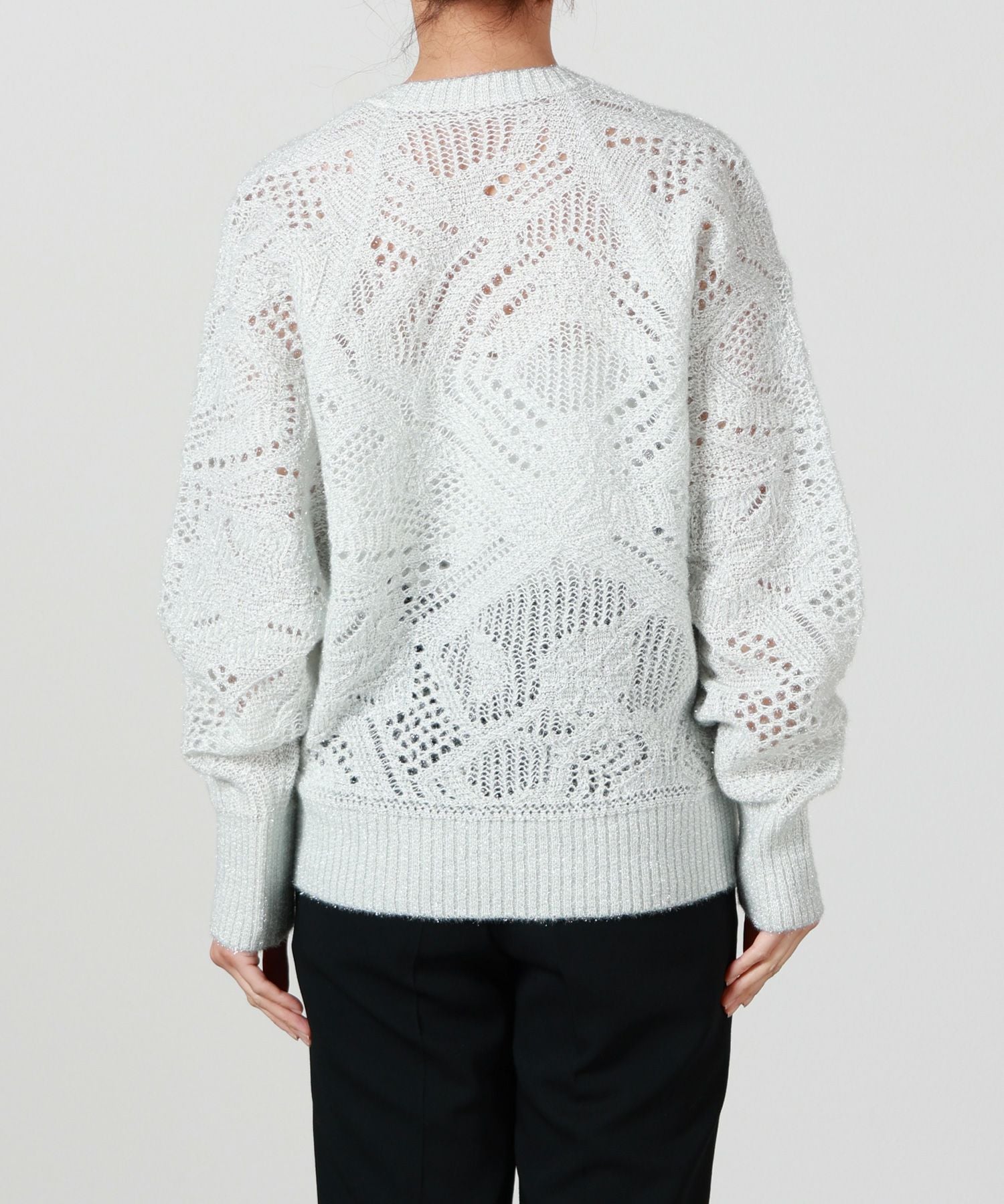 Mame Kurogouchi(マメ クロゴウチ)】 Shimmering Knit Top｜PARIGOT