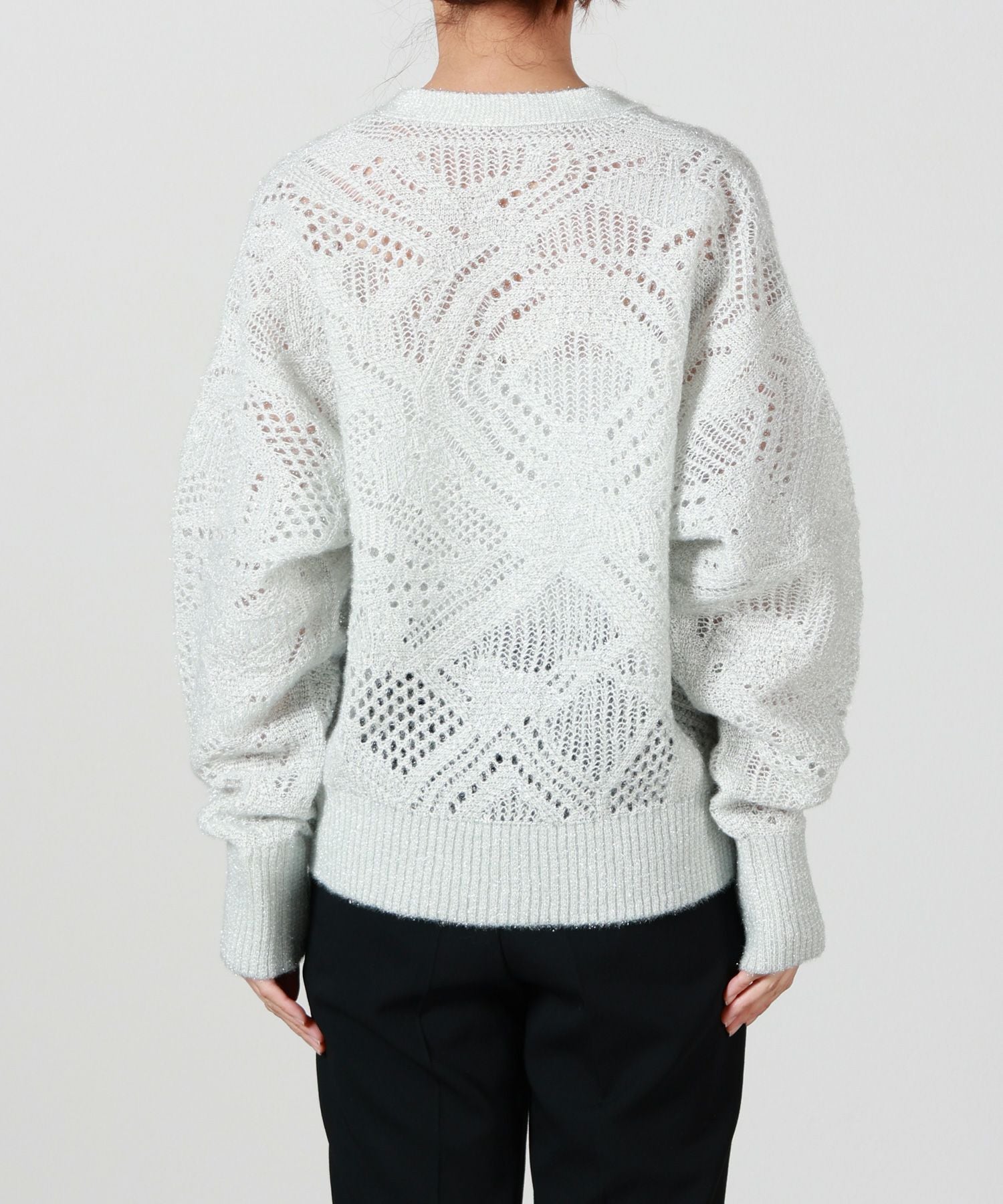 Mame Kurogouchi(マメ クロゴウチ)】 Shimmering Knit Cardigan