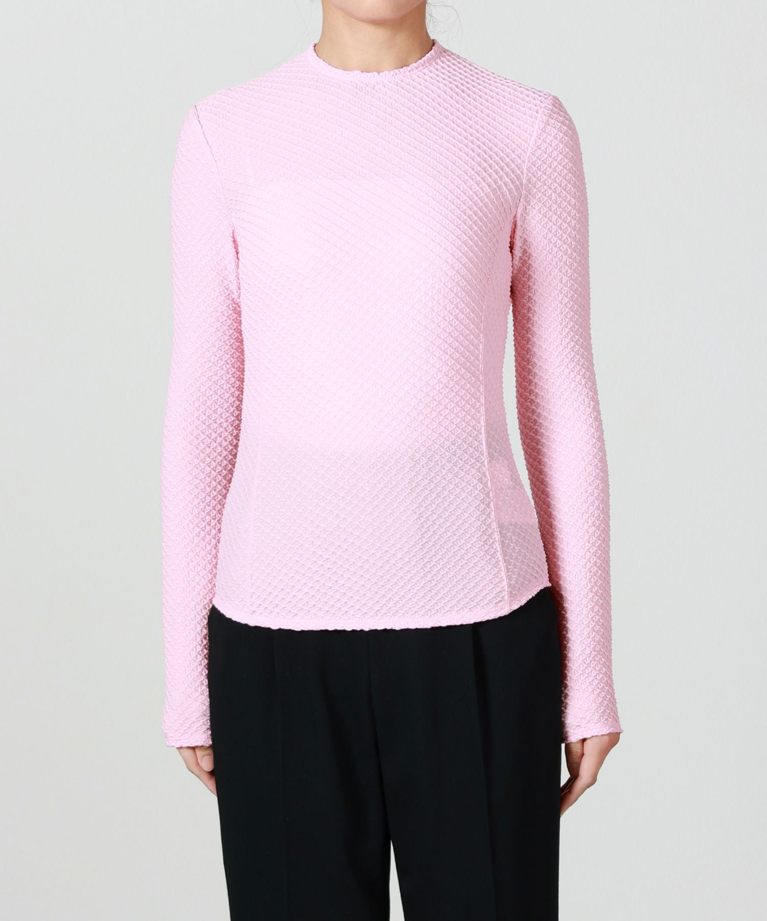 Mame Kurogouchi(マメ クロゴウチ)】 Shirring Jersey Jacquard Long