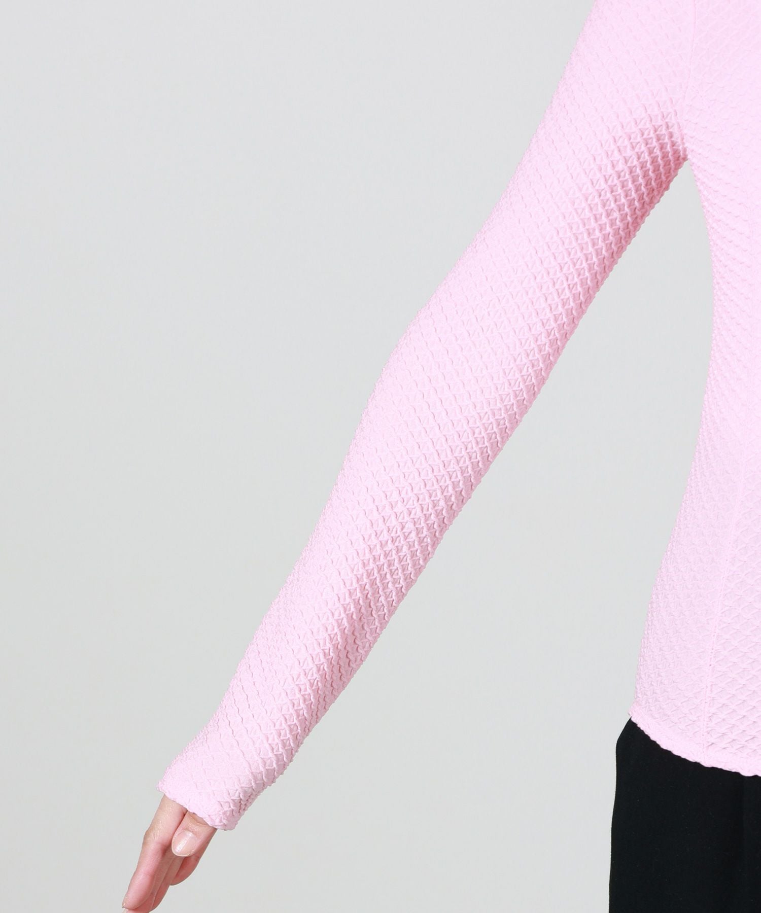 Mame Kurogouchi(マメ クロゴウチ)】 Shirring Jersey Jacquard Long
