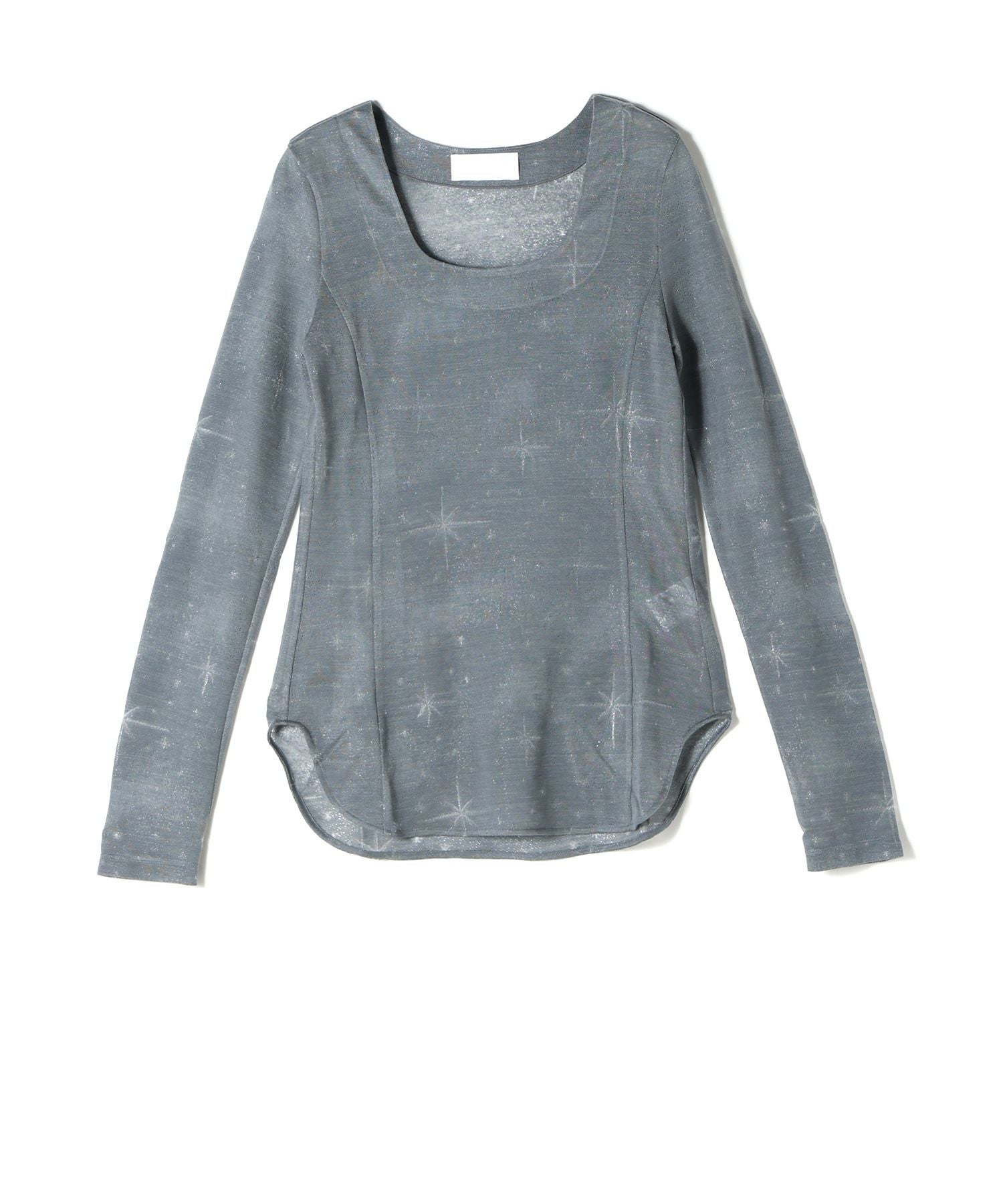 Mame Kurogouchi(マメ クロゴウチ)】 Starry Jersey Square Neck Sheer