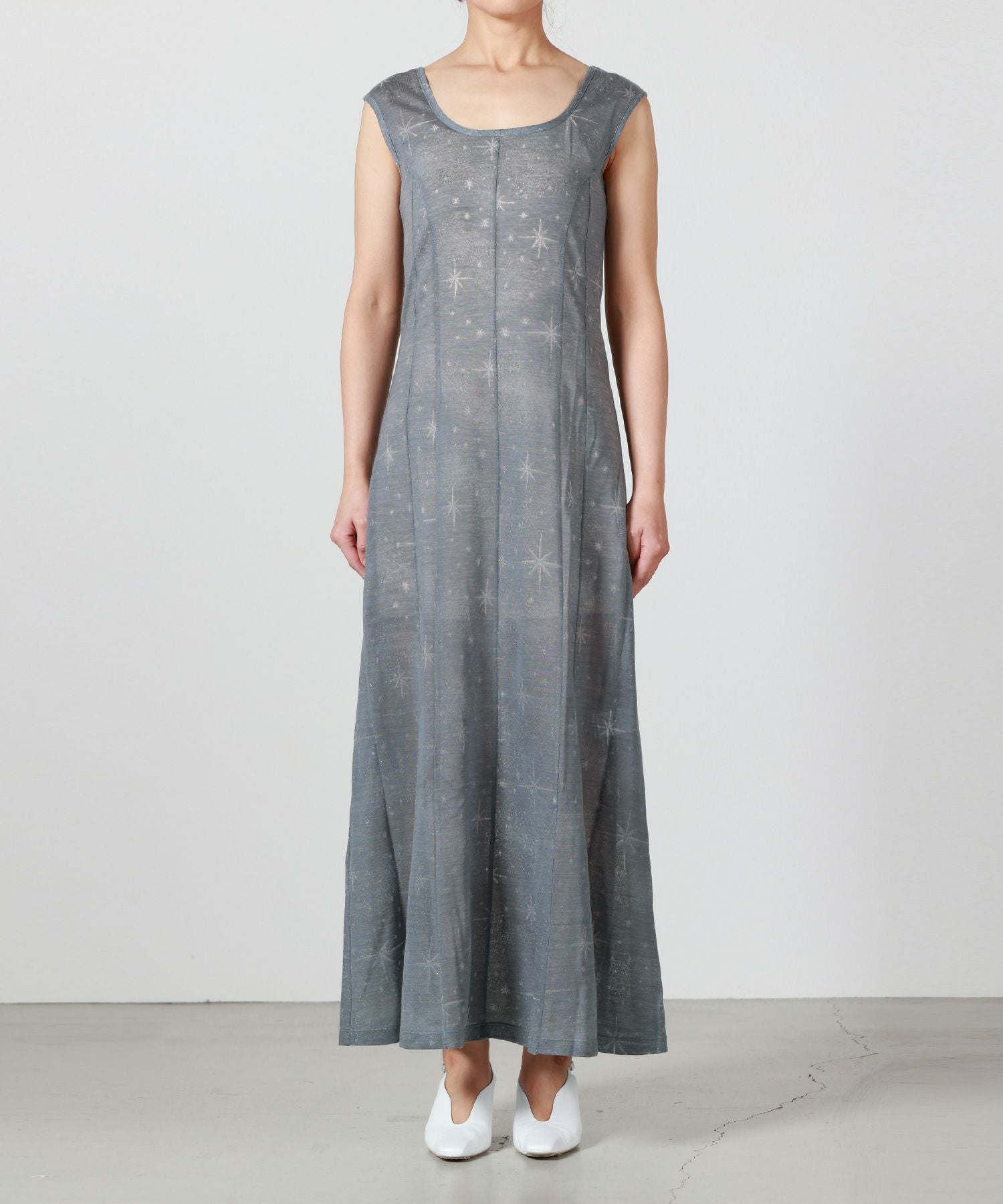 Mame Kurogouchi(マメ クロゴウチ)】 Starry Jersey Sheer Dress
