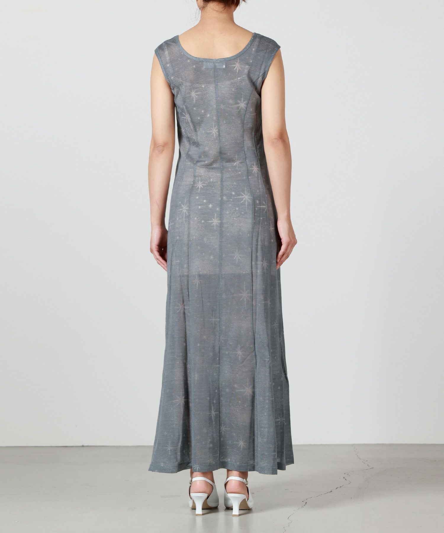 Mame Kurogouchi(マメ クロゴウチ)】 Starry Jersey Sheer Dress