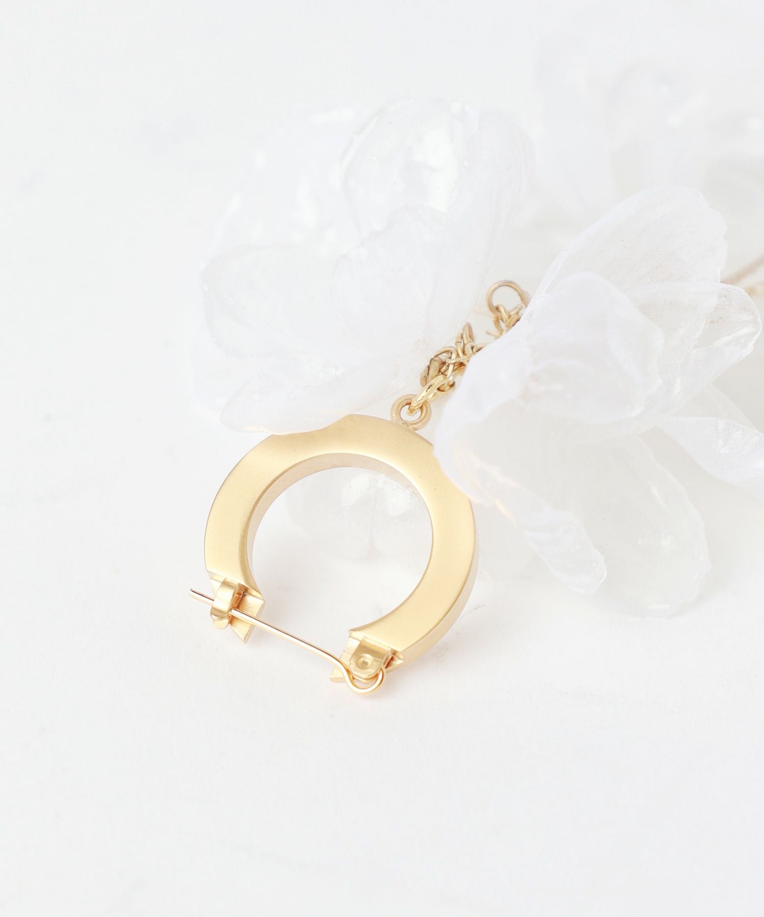 Mame Kurogouchi(マメ クロゴウチ)】 Floral Motif Short Earring