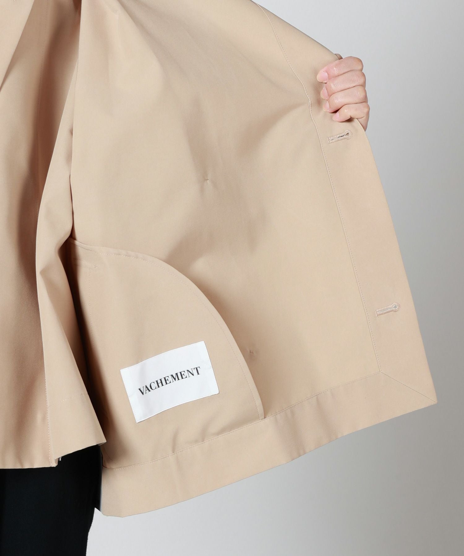 VACHEMENT(ヴァシュモン)】 シェルタフタ ショートCT コート｜PARIGOT