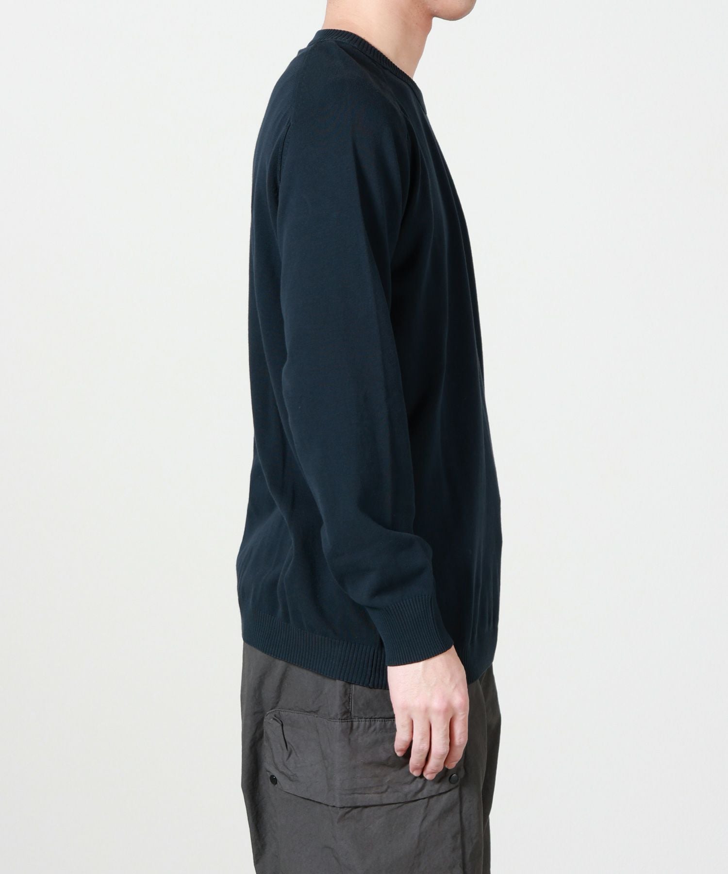 C.P. Company(シーピーカンパニー)】 CTTN CREPE CREWNECK LENS