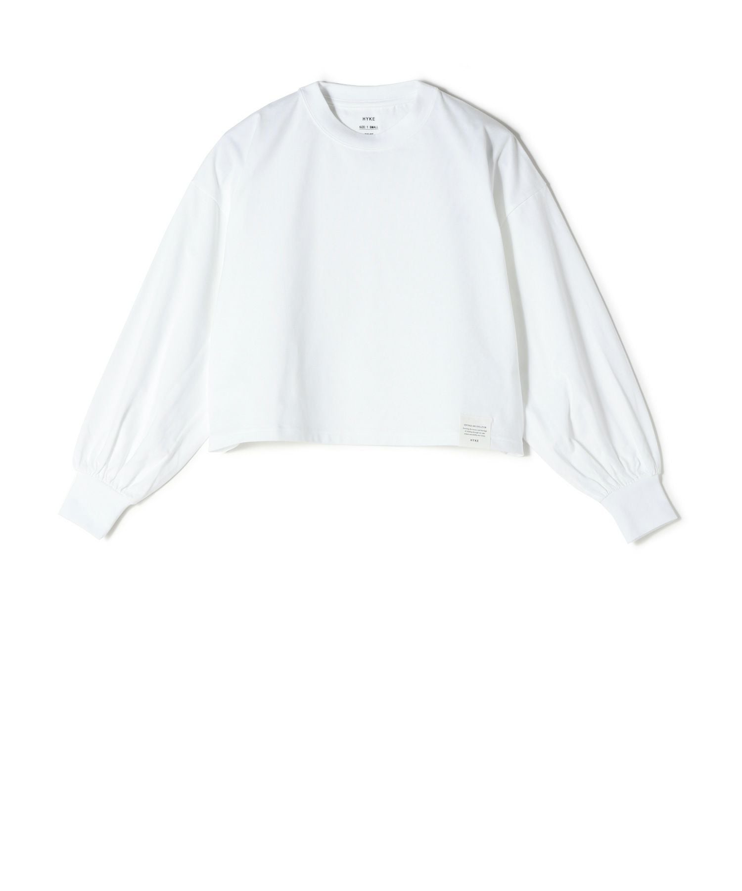 HYKE(ハイク)】 CROPPED LONG SLV TEE BIG FIT｜PARIGOT ONLINE