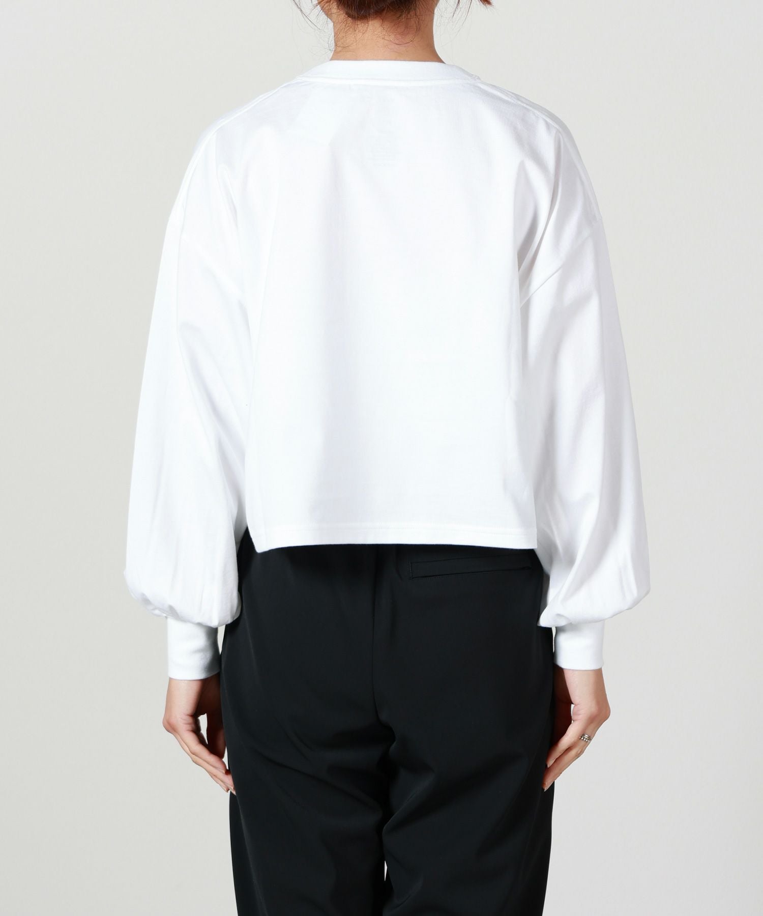 HYKE(ハイク)】 CROPPED LONG SLV TEE BIG FIT｜PARIGOT ONLINE