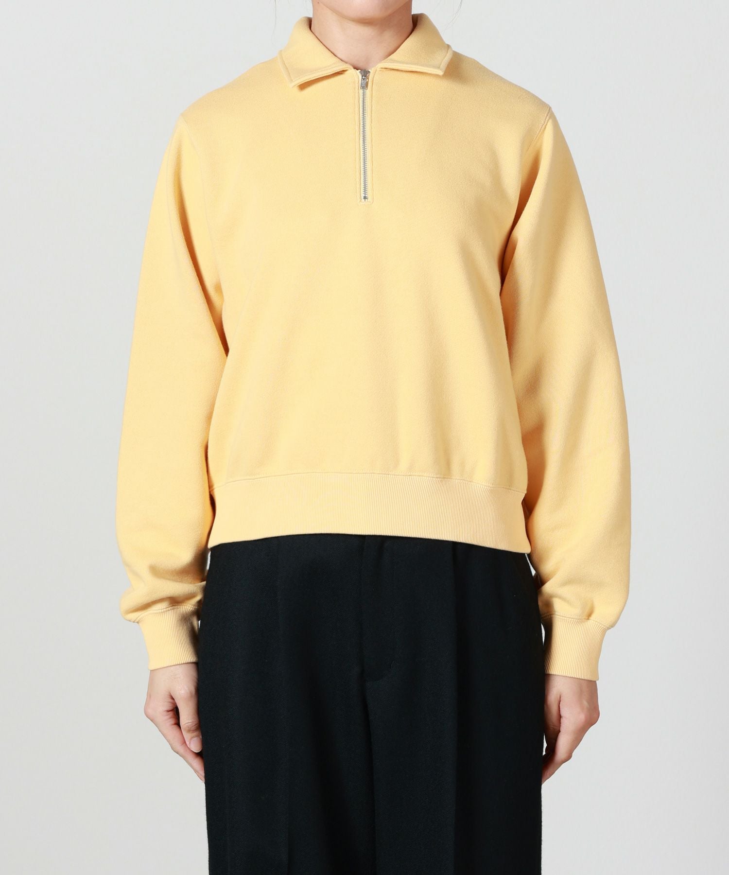 PHEENY フィーニー Nylon sweat half zip P/O PHEENY - PHEENY フィーニー Nylon sweat half zip P/O の通販 by
