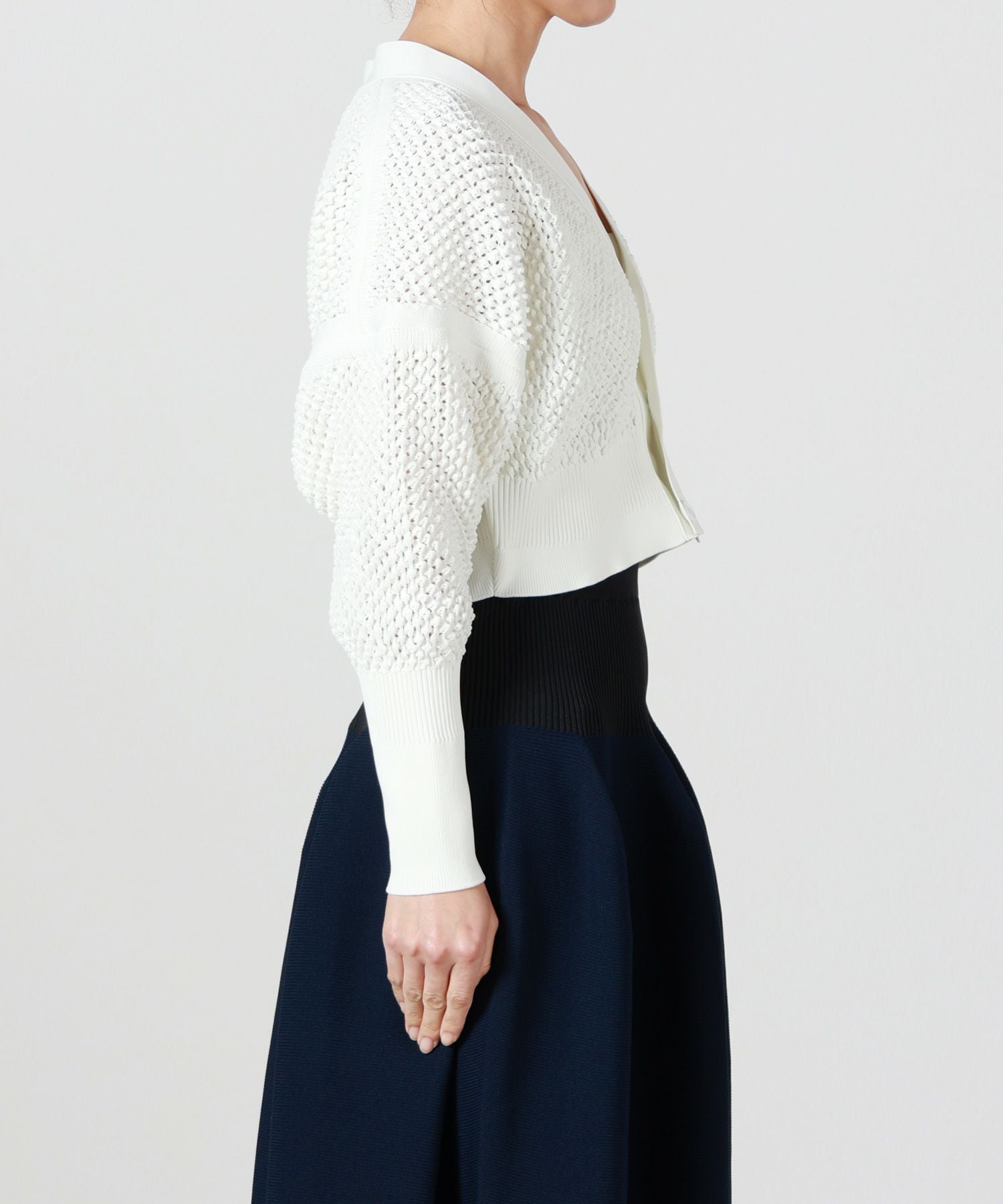 CFCL(シーエフシーエル)】 PARIGOT別注 LATICE CROPPED CARDIGAN