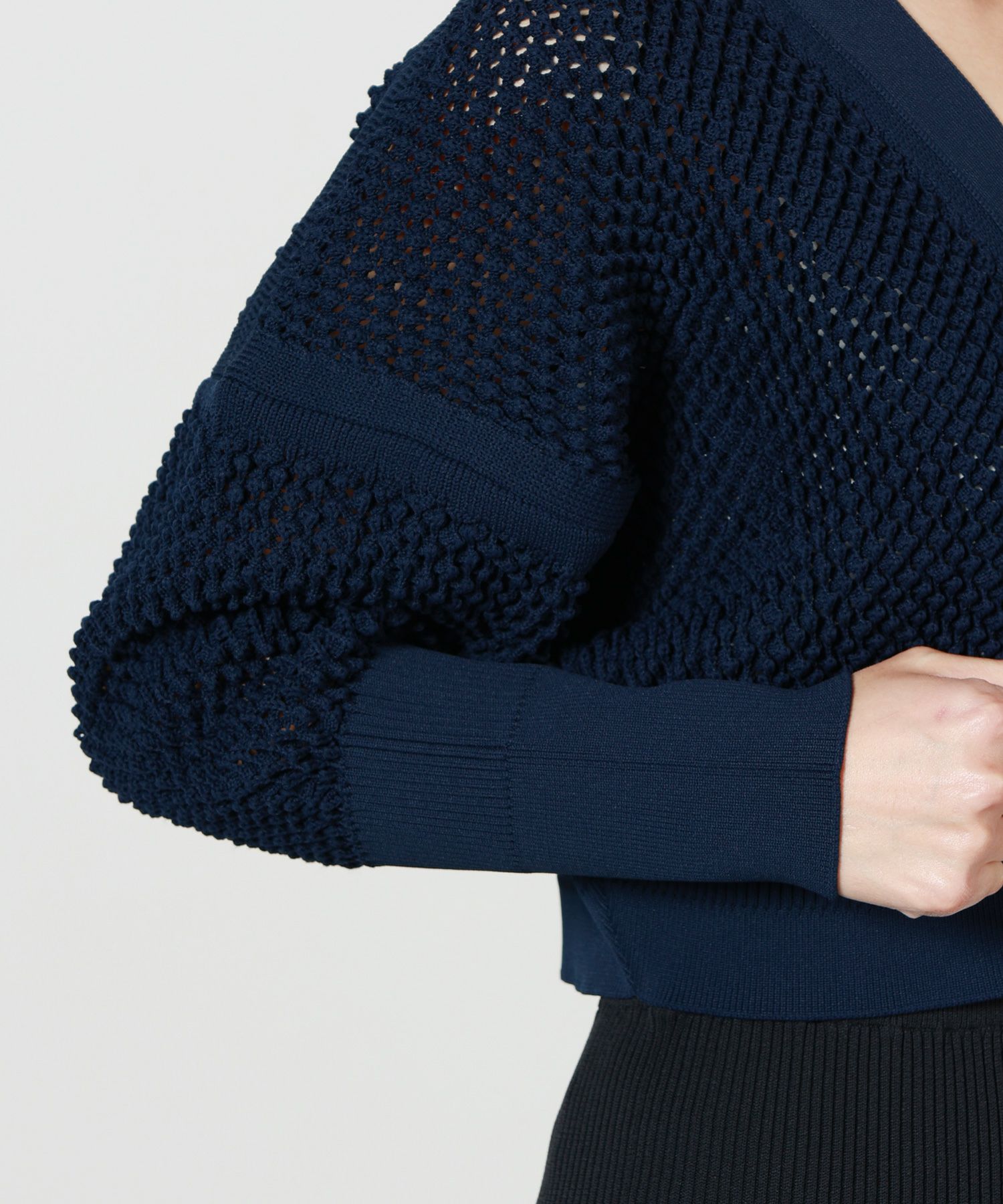 CFCL(シーエフシーエル)】 LATTICE CROPPED CARDIGAN｜PARIGOT ONLINE