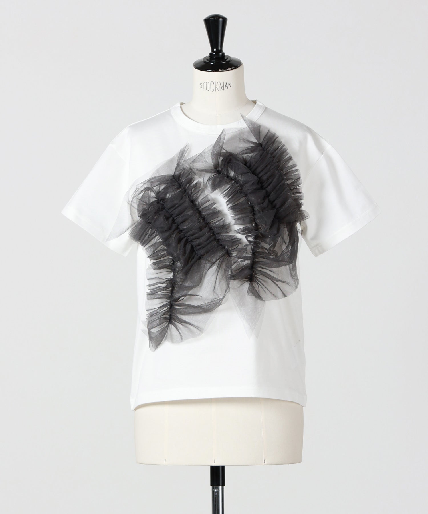 Chika Kisada(チカ キサダ)】 PARIGOT別注 TULLE DOCKING T-SHIRT