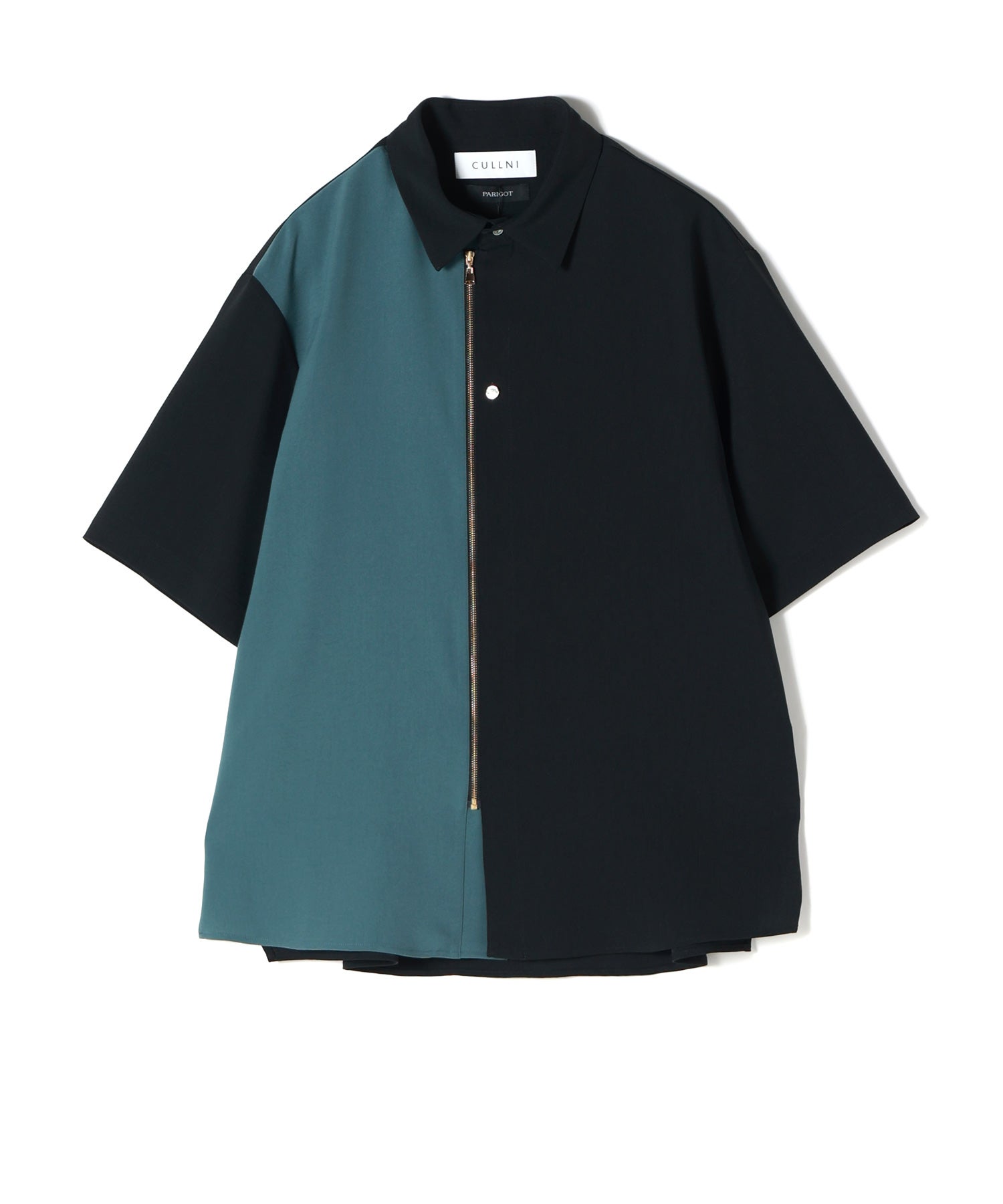 CULLNI(クルニ)】 PARIGOT別注 Airy Cloth Short Sleeve Zip Up Shirt CULLNI(クルニ)】 PARIGOT別注 Airy Cloth Short Sleeve Zip Up Shirt