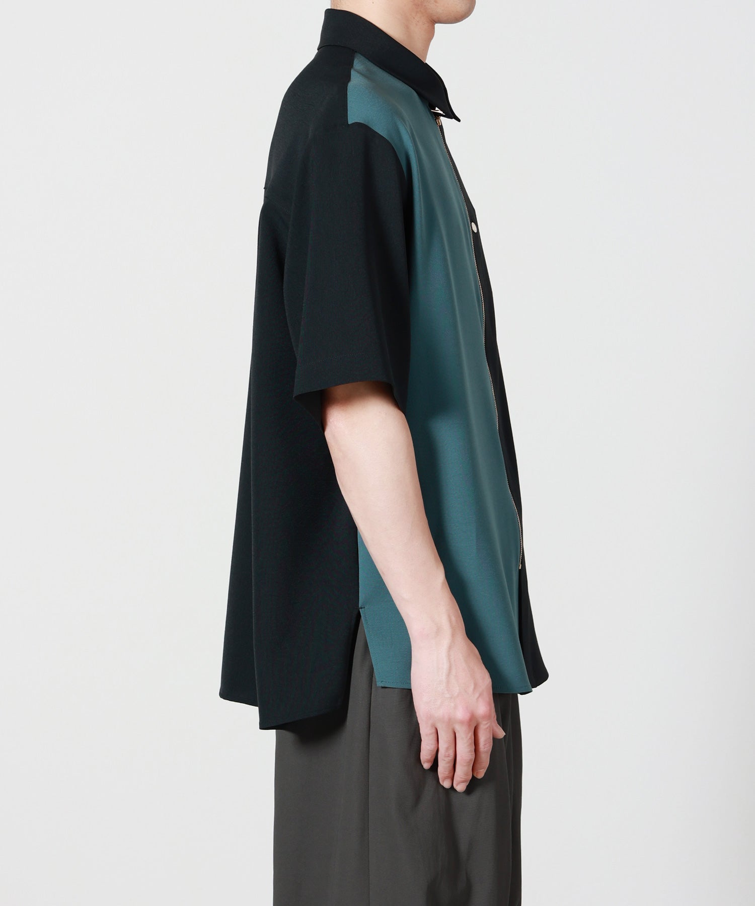 CULLNI(クルニ)】 PARIGOT別注 Airy Cloth Short Sleeve Zip Up Shirt