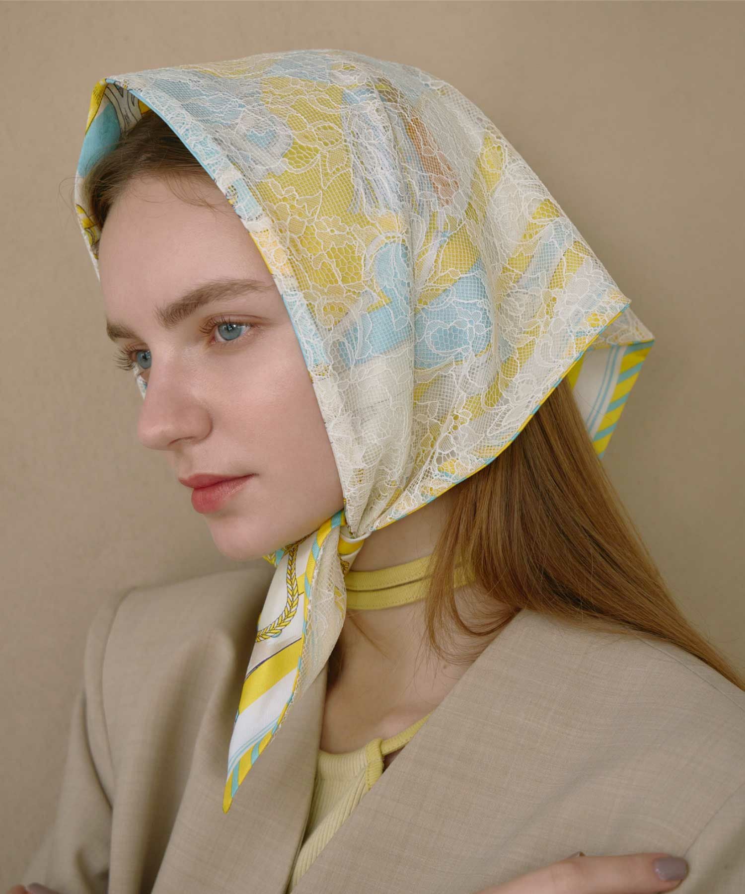 manipuri(マニプリ)】 PARIGOT別注 REVERSIBLE TRIANGLE SCARF