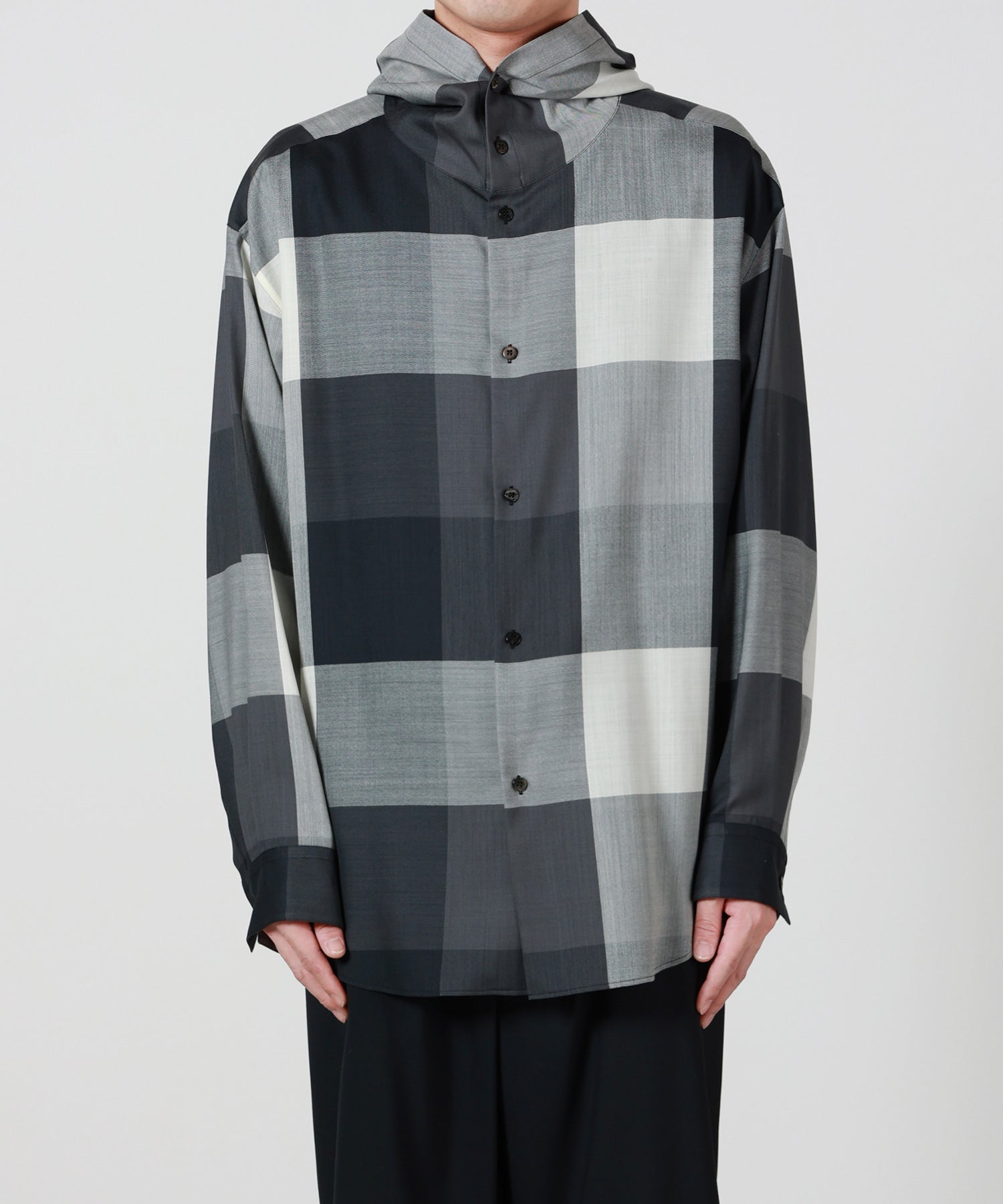 OVERCOAT(オーバーコート)】 HOODED LIGHT WOOL SHIRT｜PARIGOT ONLINE