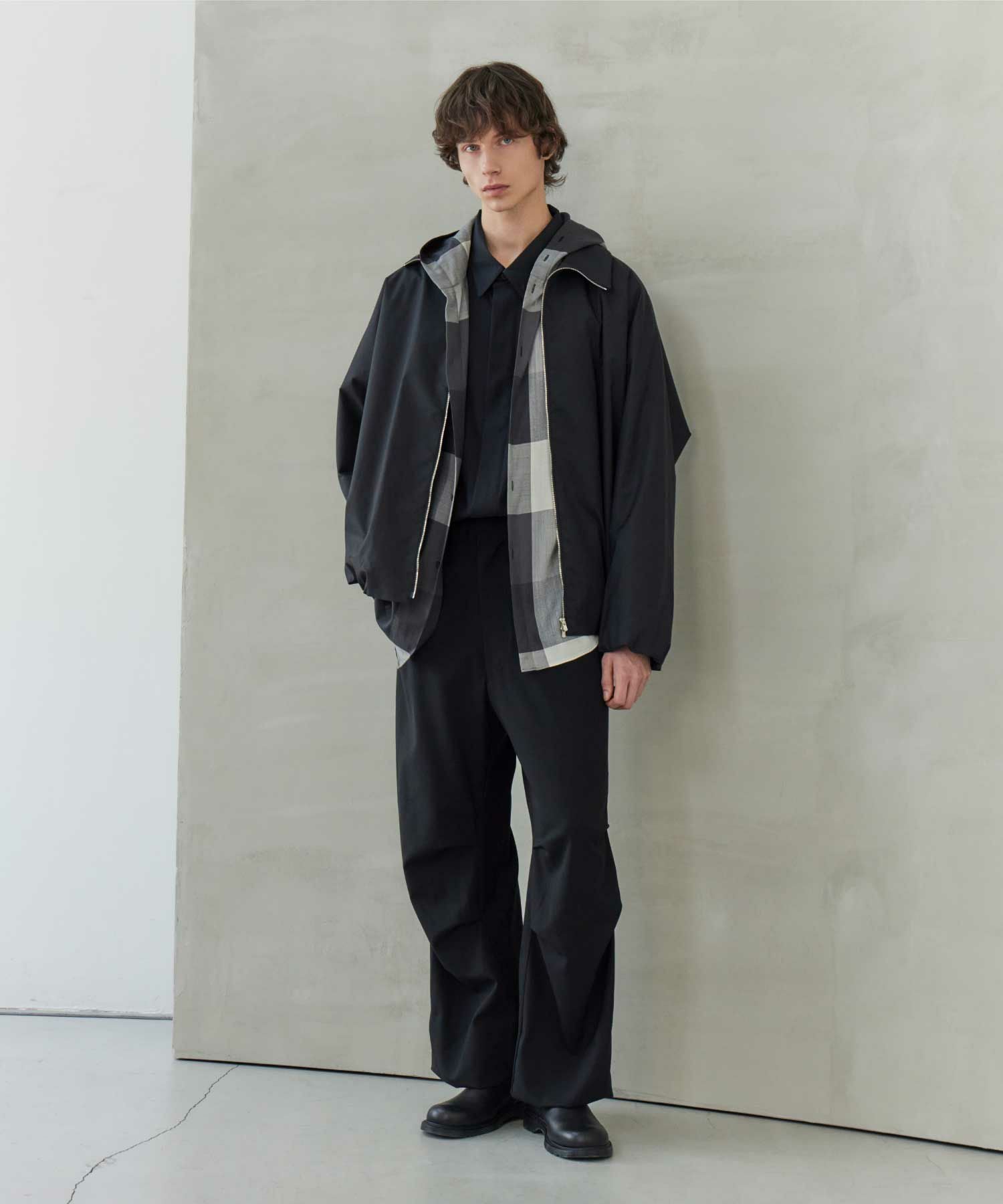 OVERCOAT(オーバーコート)】 HOODED LIGHT WOOL SHIRT｜PARIGOT ONLINE