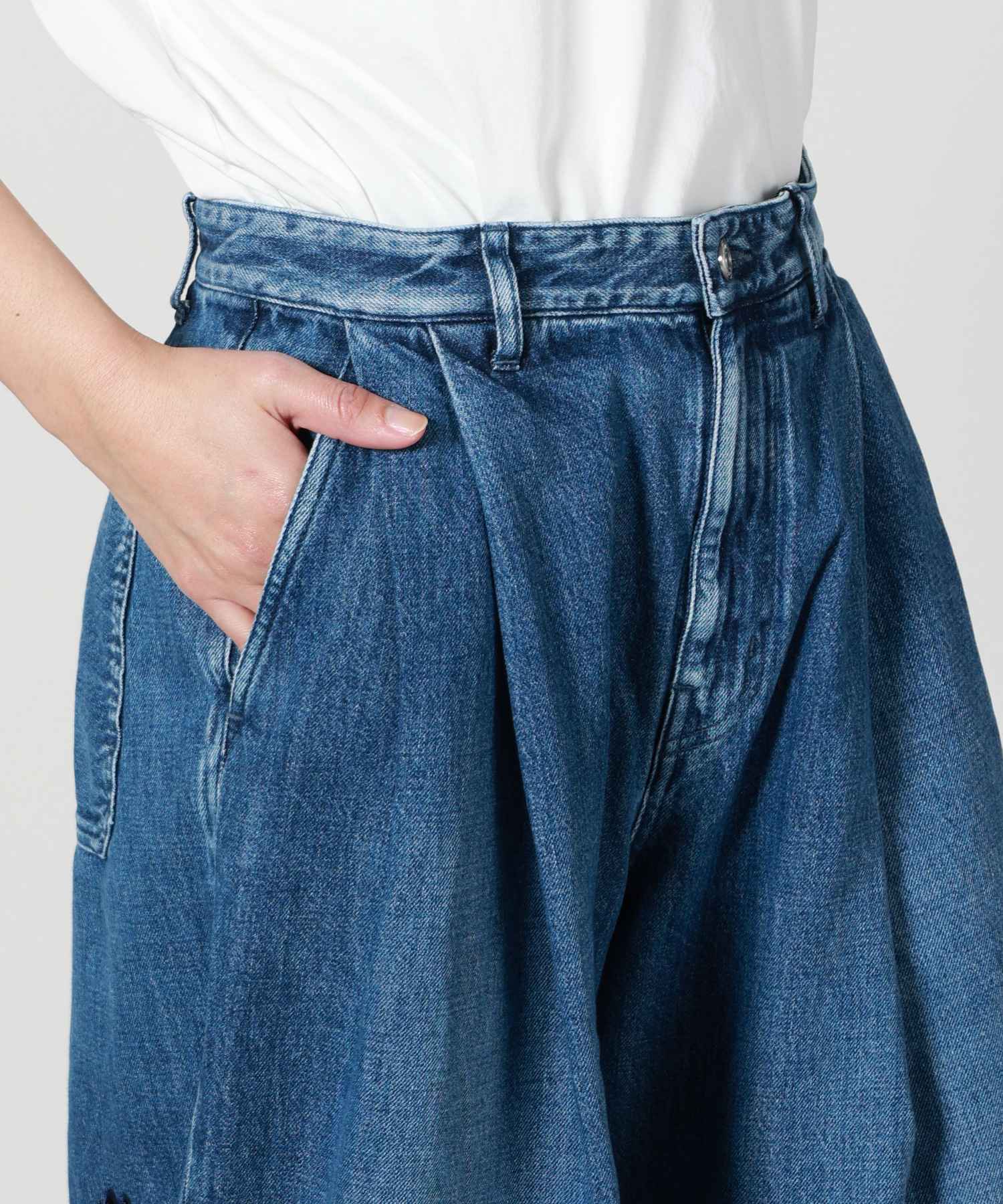 JAPAN DENIM(ジャパンデニム)】 TANAKA_FLOWER EMBROIDERY DENIM
