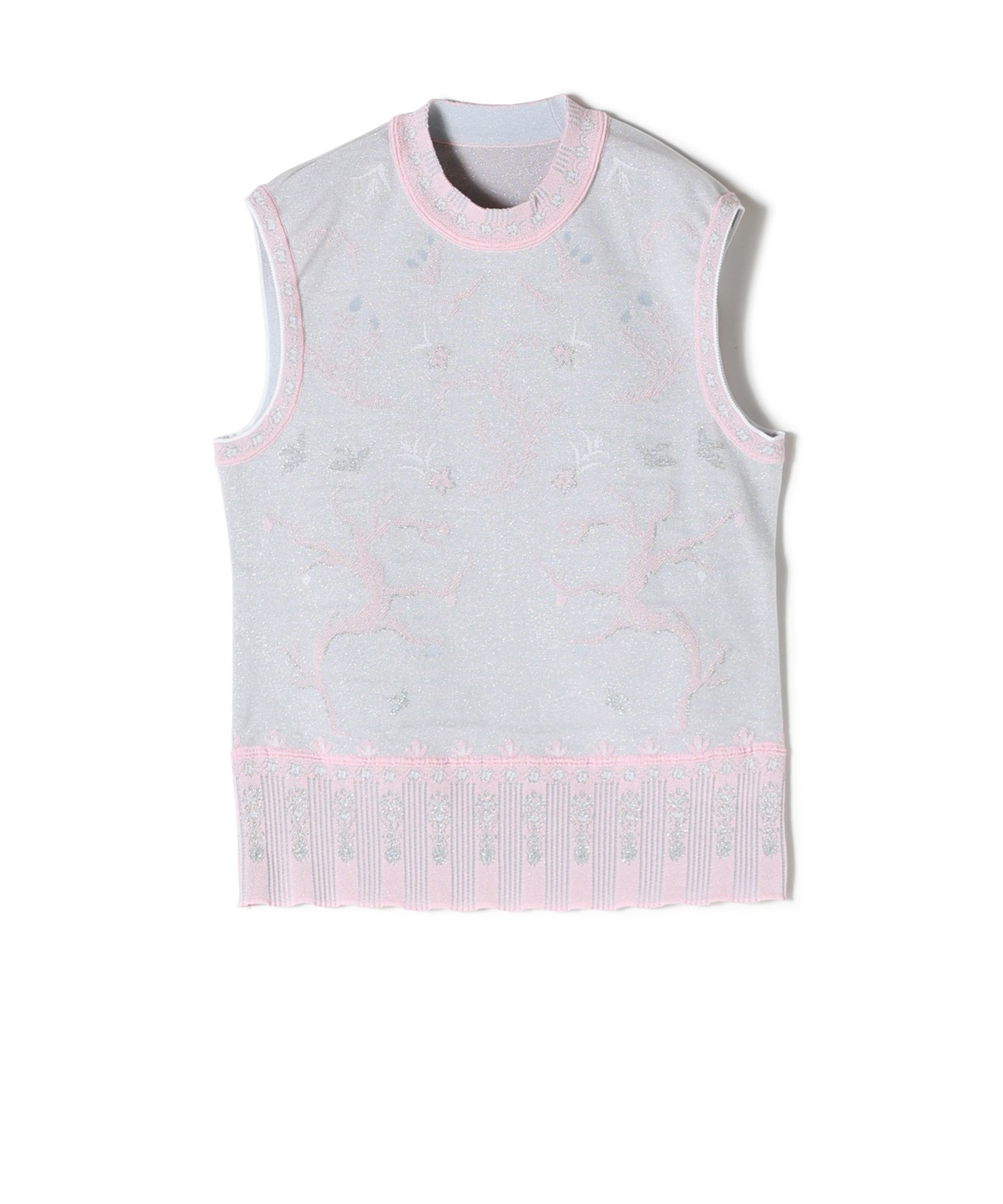 Mame Kurogouchi(マメ クロゴウチ)】 Layered Jacquard Sleeveless Mame Kurogouchi(マメ クロゴウチ)】 Layered Jacquard Sleeveless