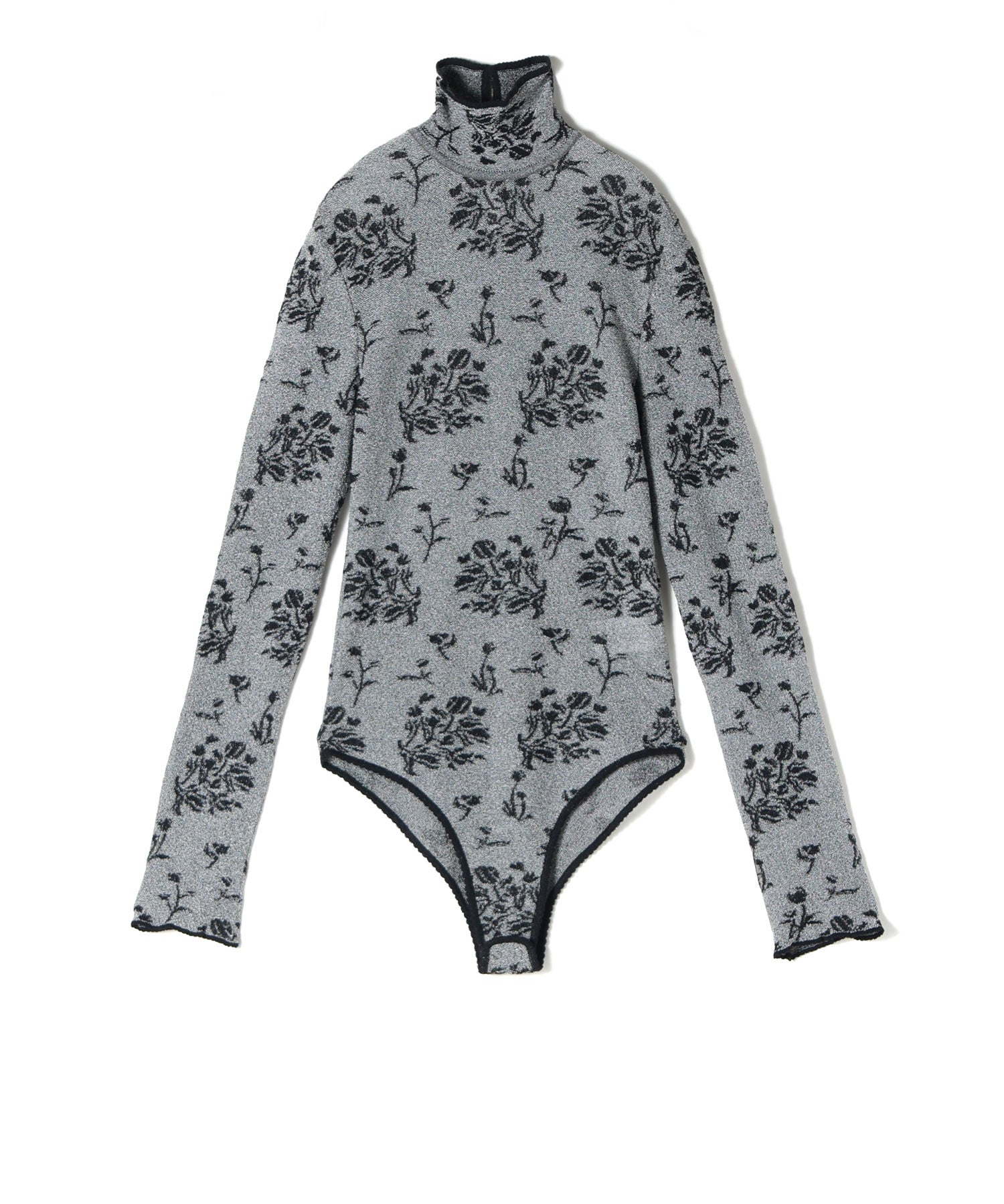 ロンハーマン　マメ　クロゴウチ　花柄トップス Mame Kurogouchi(マメ クロゴウチ)】Floral Jacquard Fraise Stitch