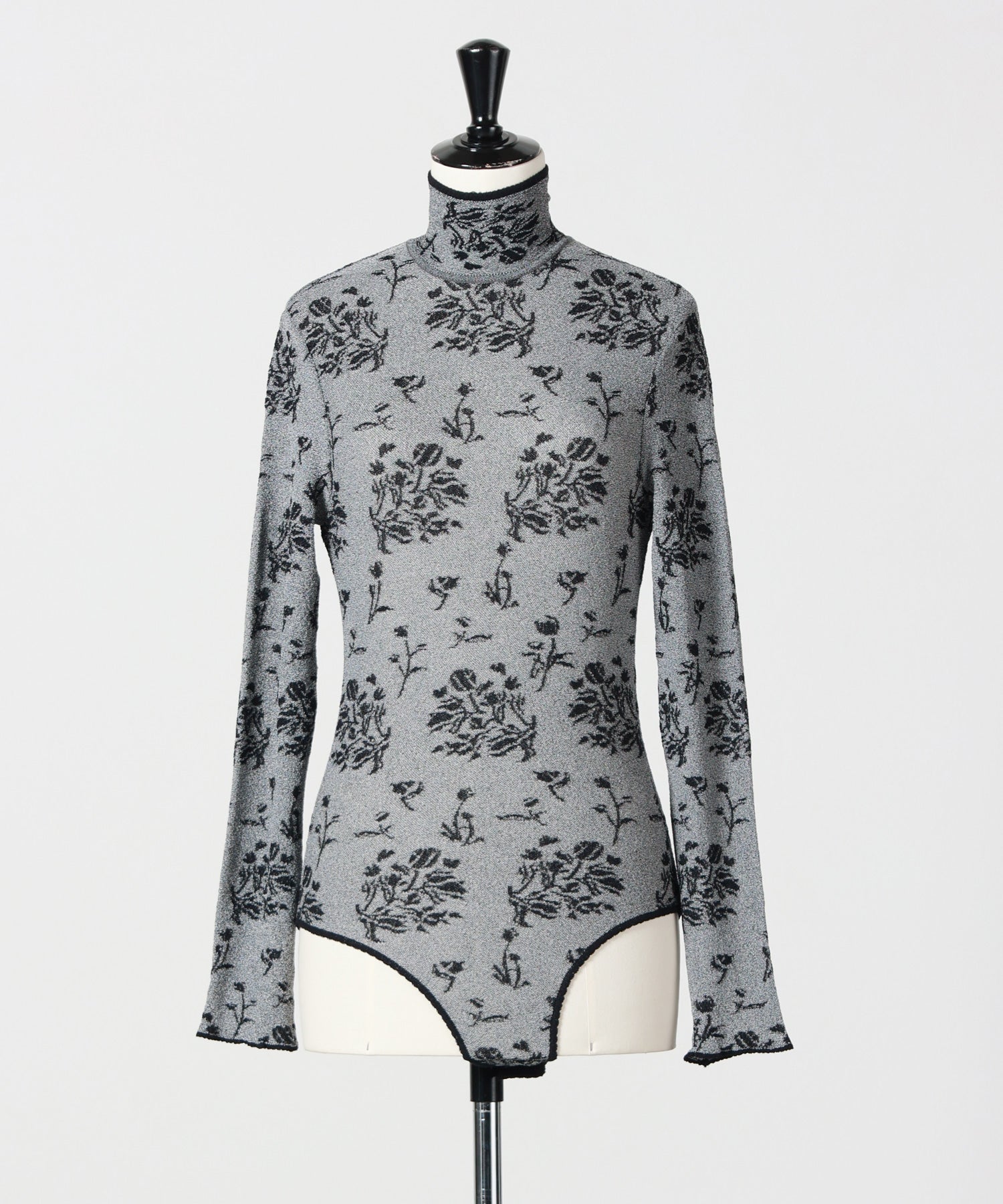 Mame Kurogouchi(マメ クロゴウチ)】 Floral Jacquard Knit Bodysuit