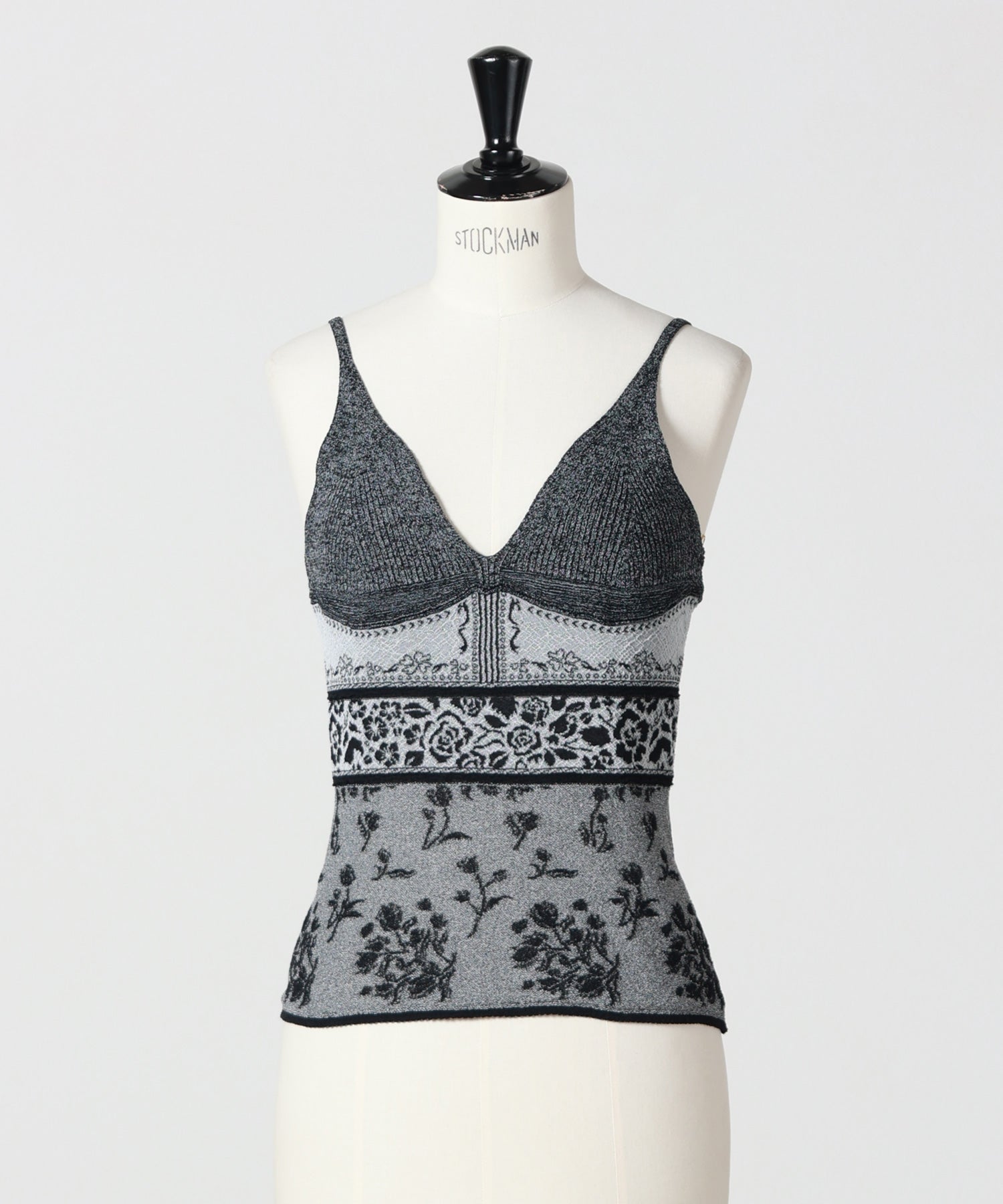 Mame Kurogouchi(マメ クロゴウチ)】 Floral Jacquard Knit Camisole