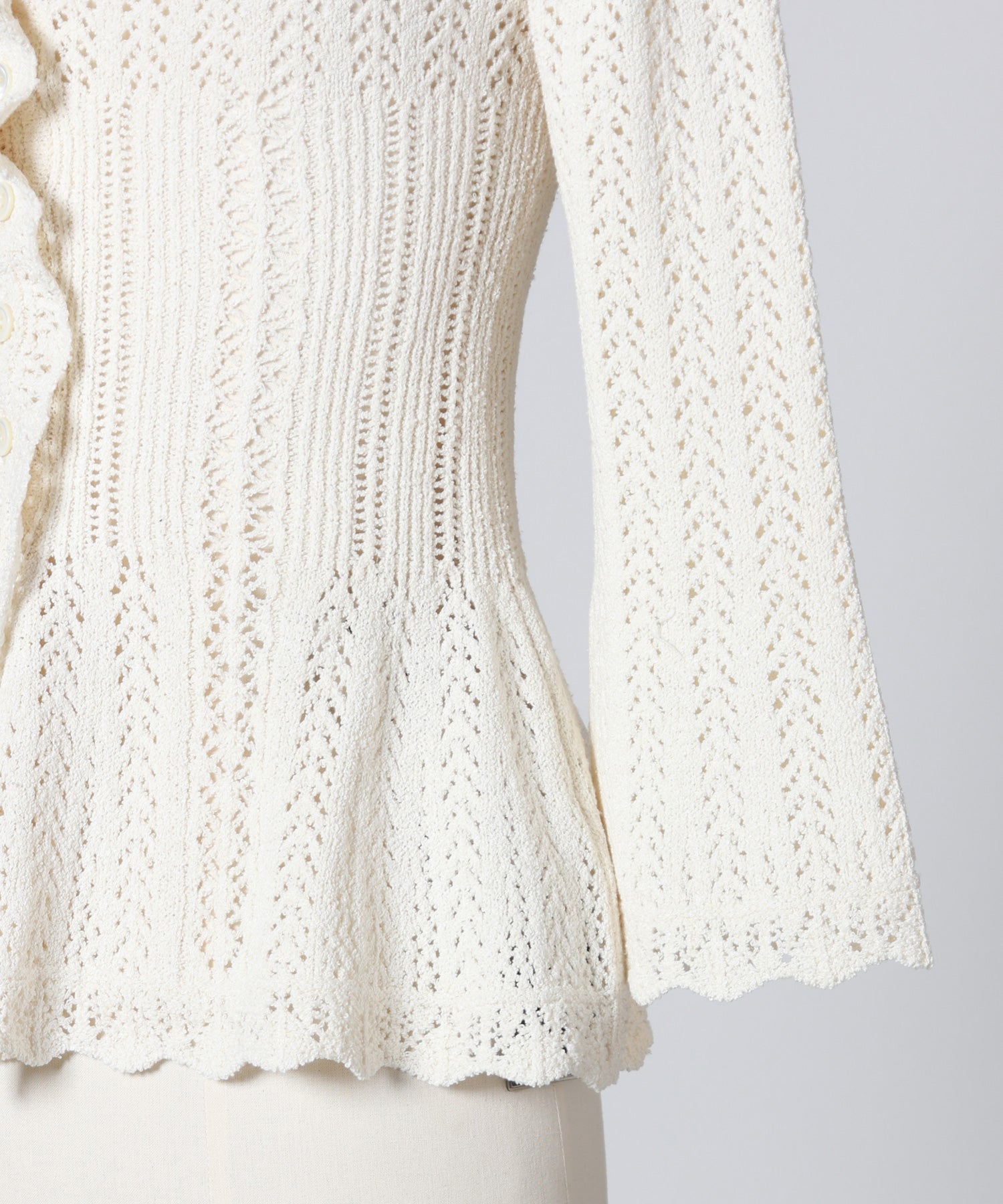 FETICO(フェティコ)】 BOUCLE KNIT LACE CARDIGAN｜PARIGOT ONLINE
